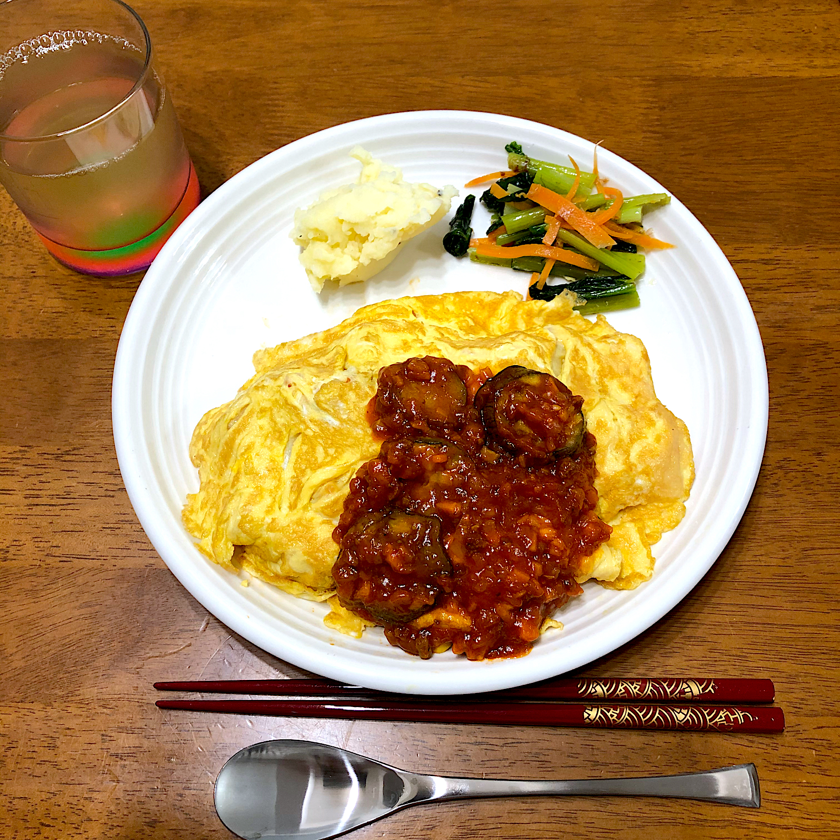 オムライス 茄子のミートソースがけ たまご料理グランプリ21 ヤマサ醤油株式会社