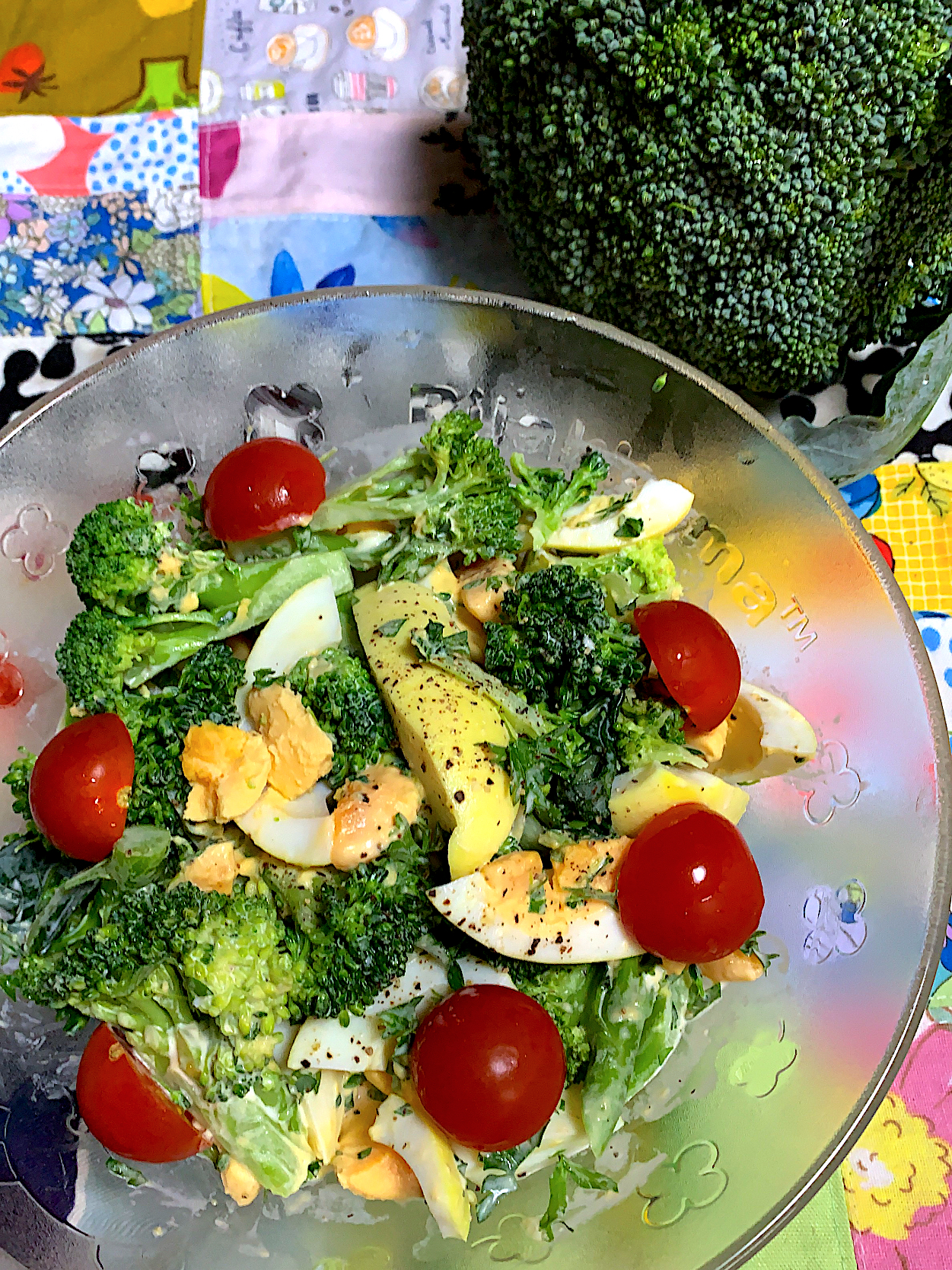 茹で卵とブロッコリーのサラダ🥦