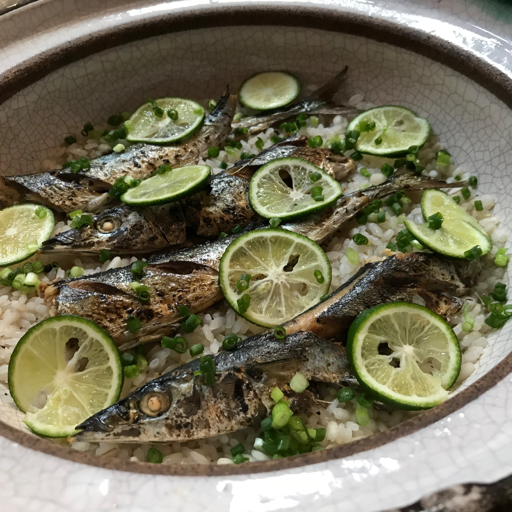新秋刀魚の土鍋ご飯