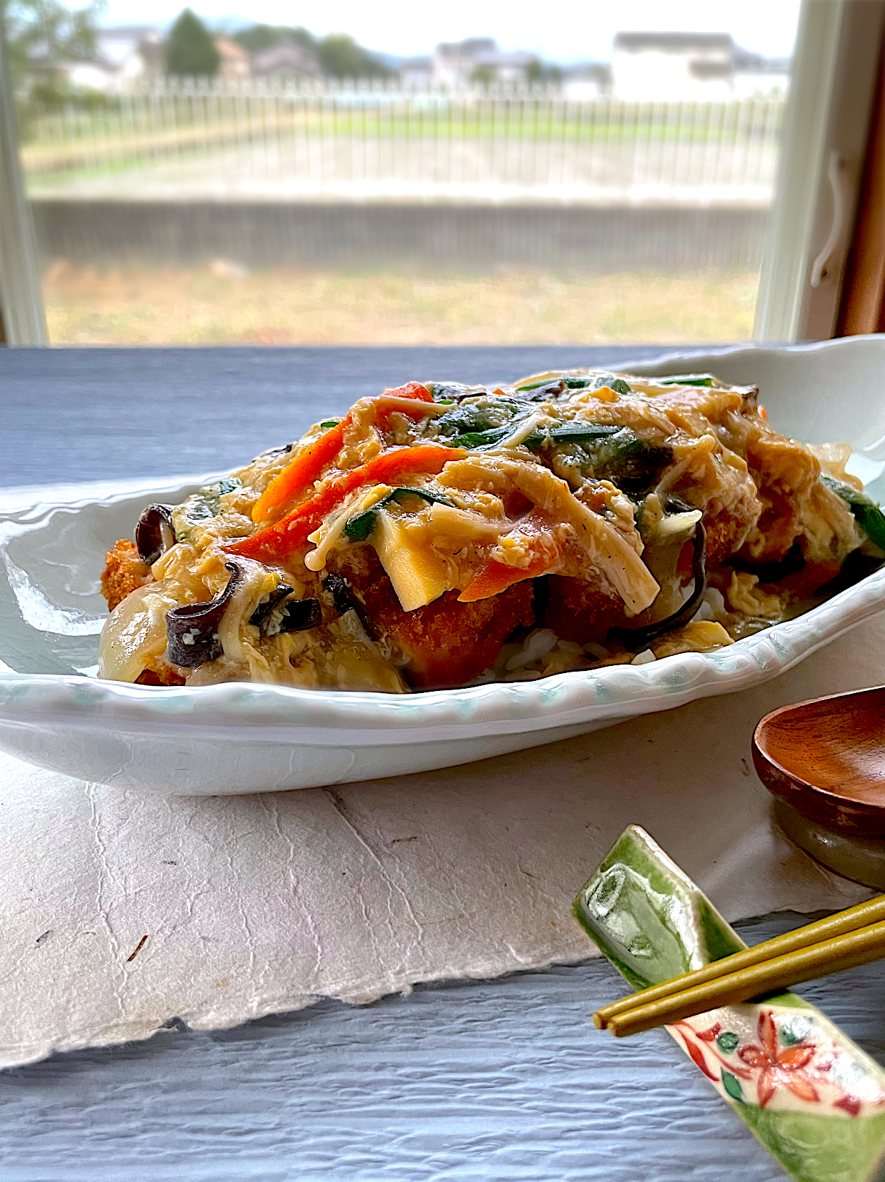 カツ丼中華風