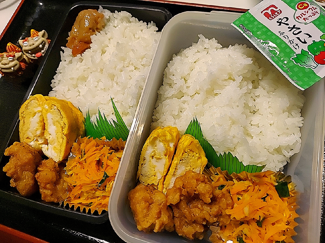 夫弁当、息子弁当