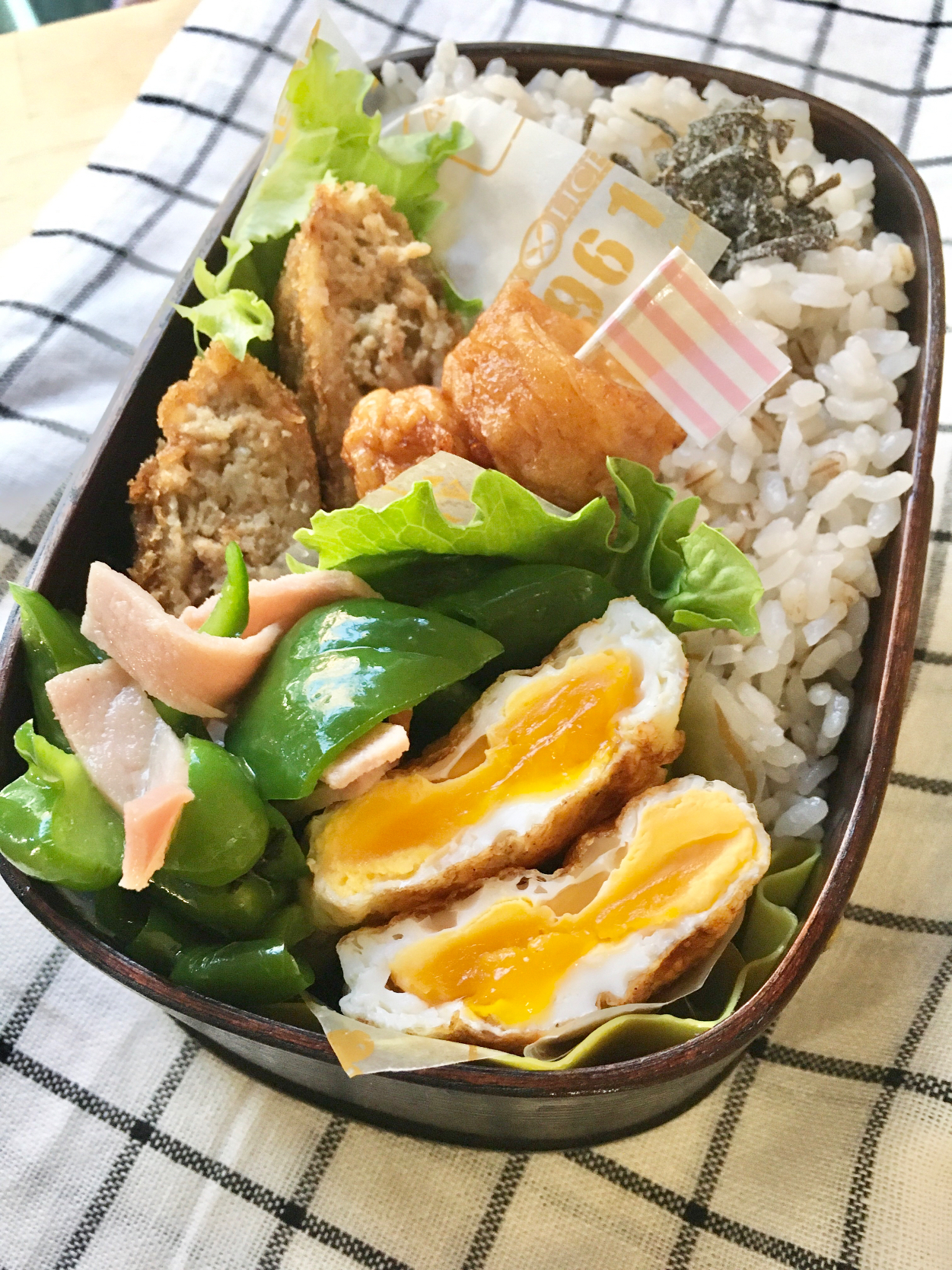 今日のパパ弁当はミンチカツ弁当♪