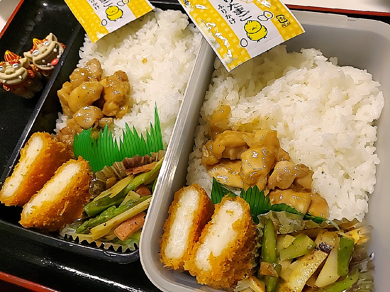 夫弁当、息子弁当