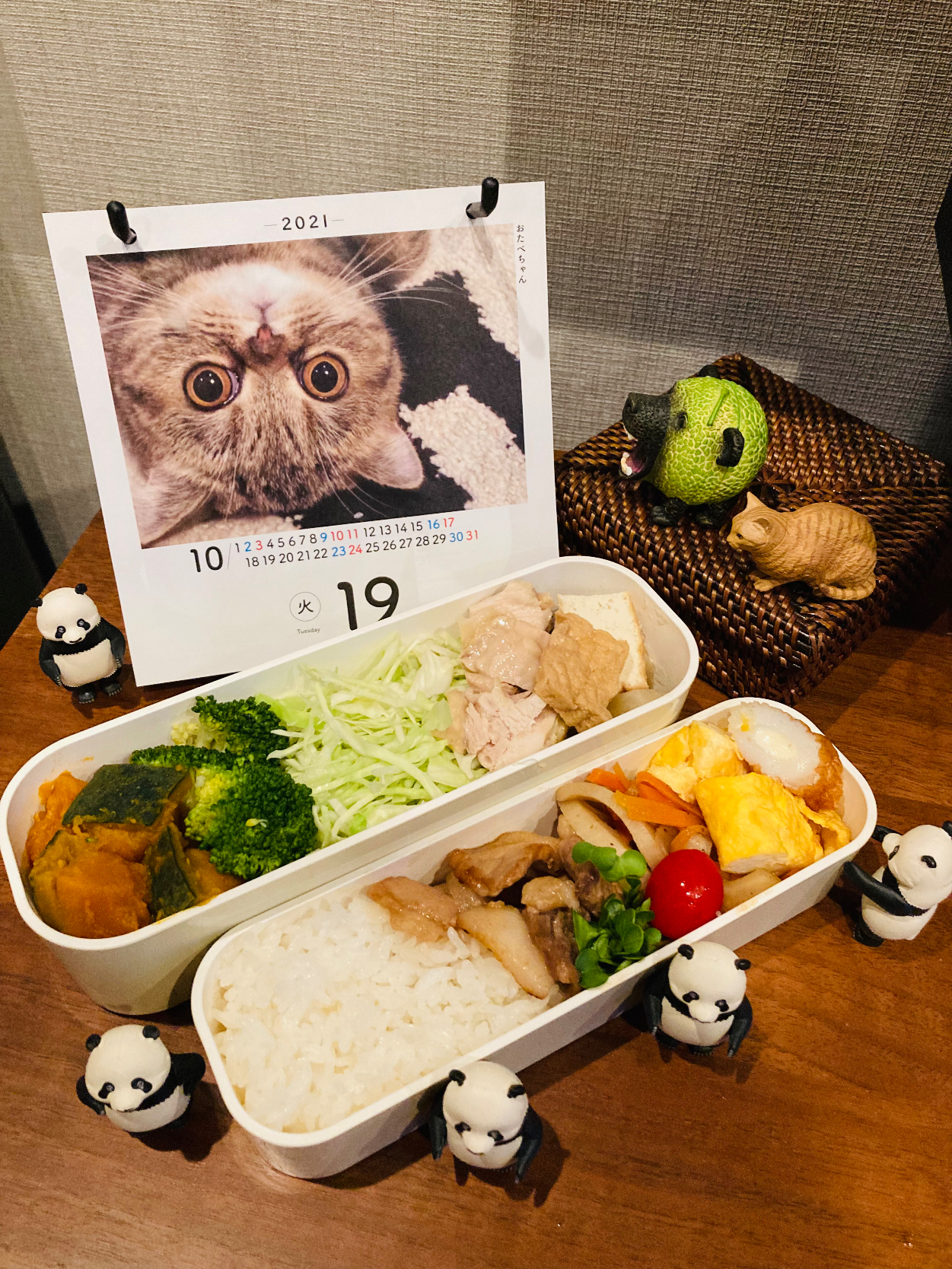 20211019🍱今日の旦那さん弁当🍱