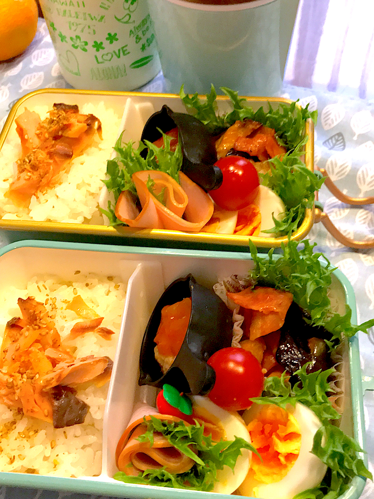 2021.10.19  ＊今日のお弁当＊なすとベーコンのチーズソテー＊