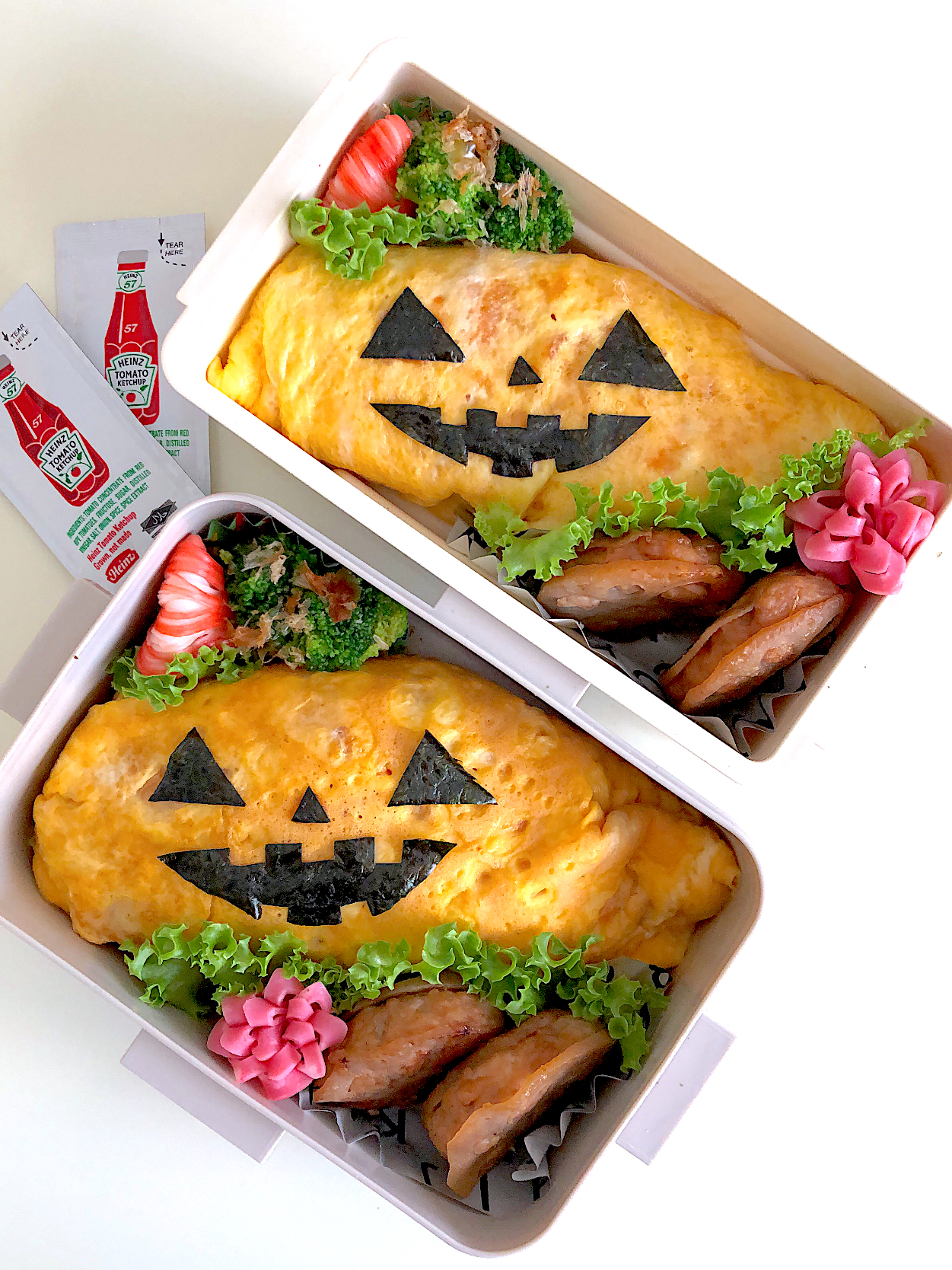 ハロウィンオムライス弁当♪