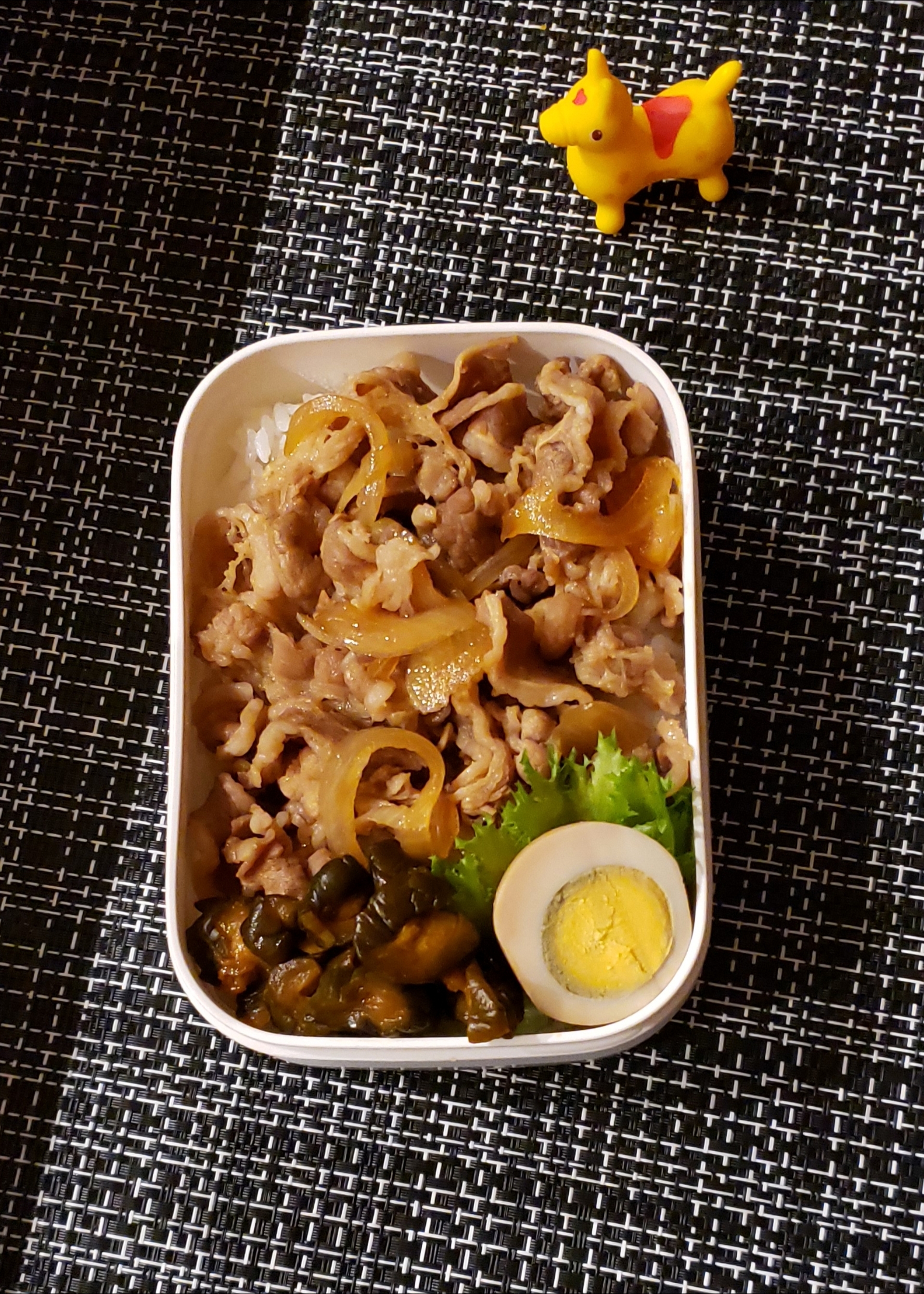 わが家の働く男弁当
今日は、牛丼弁当🍱