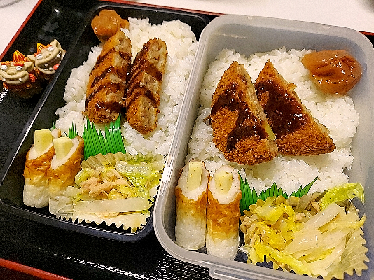 夫弁当、息子弁当