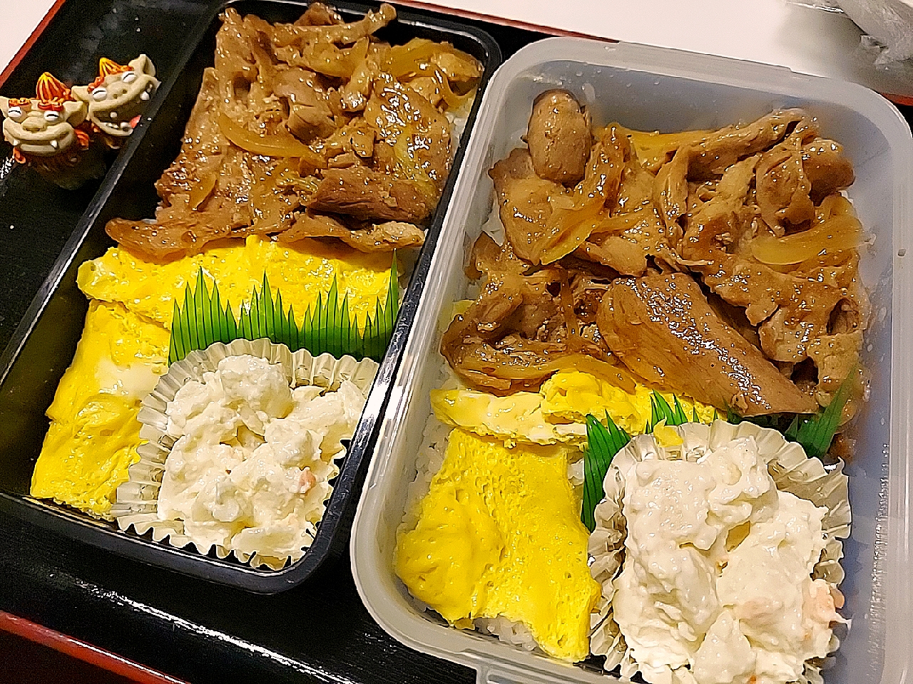 夫弁当、息子弁当