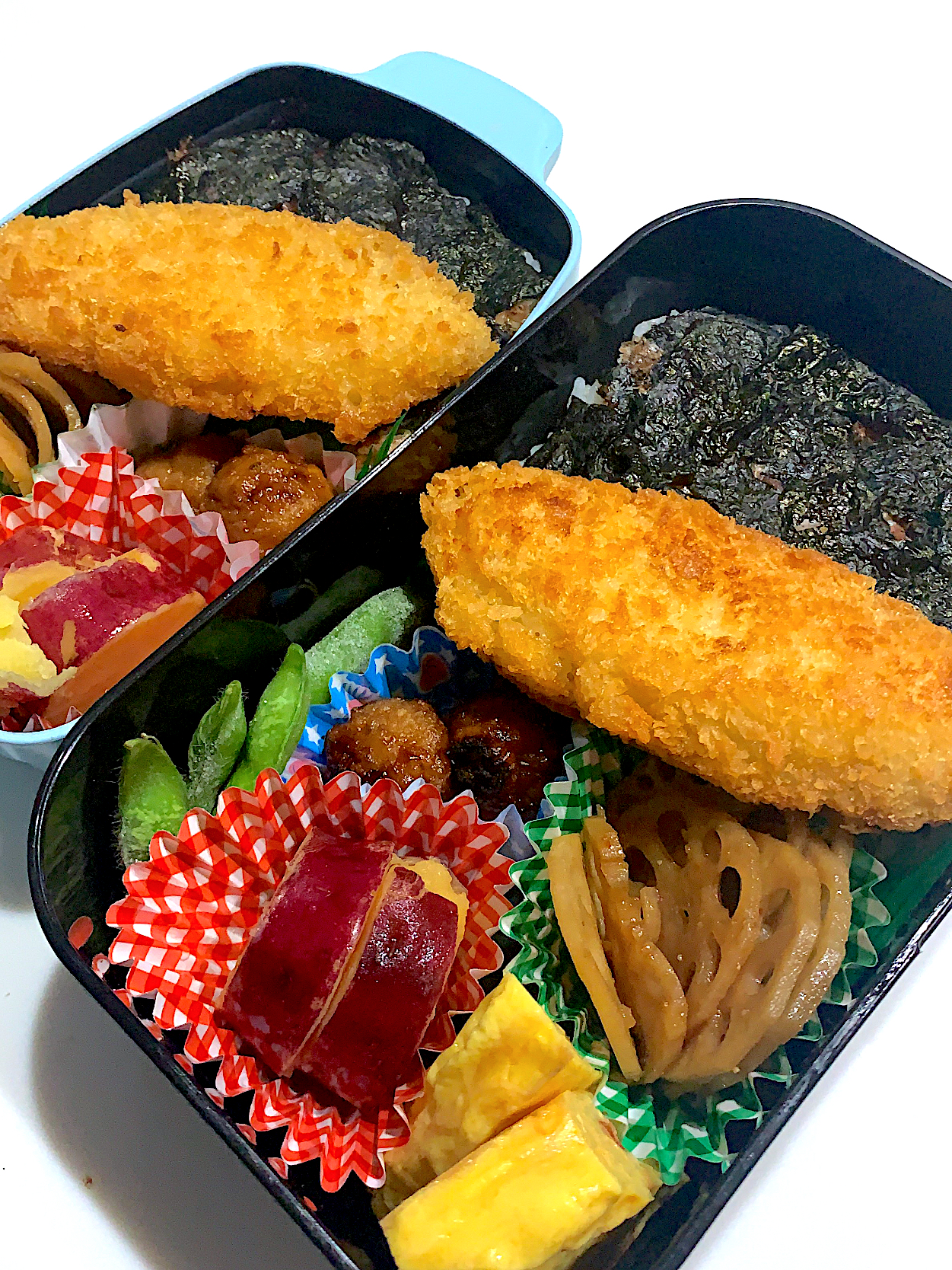 男子高校生のお弁当【白身魚フライ】