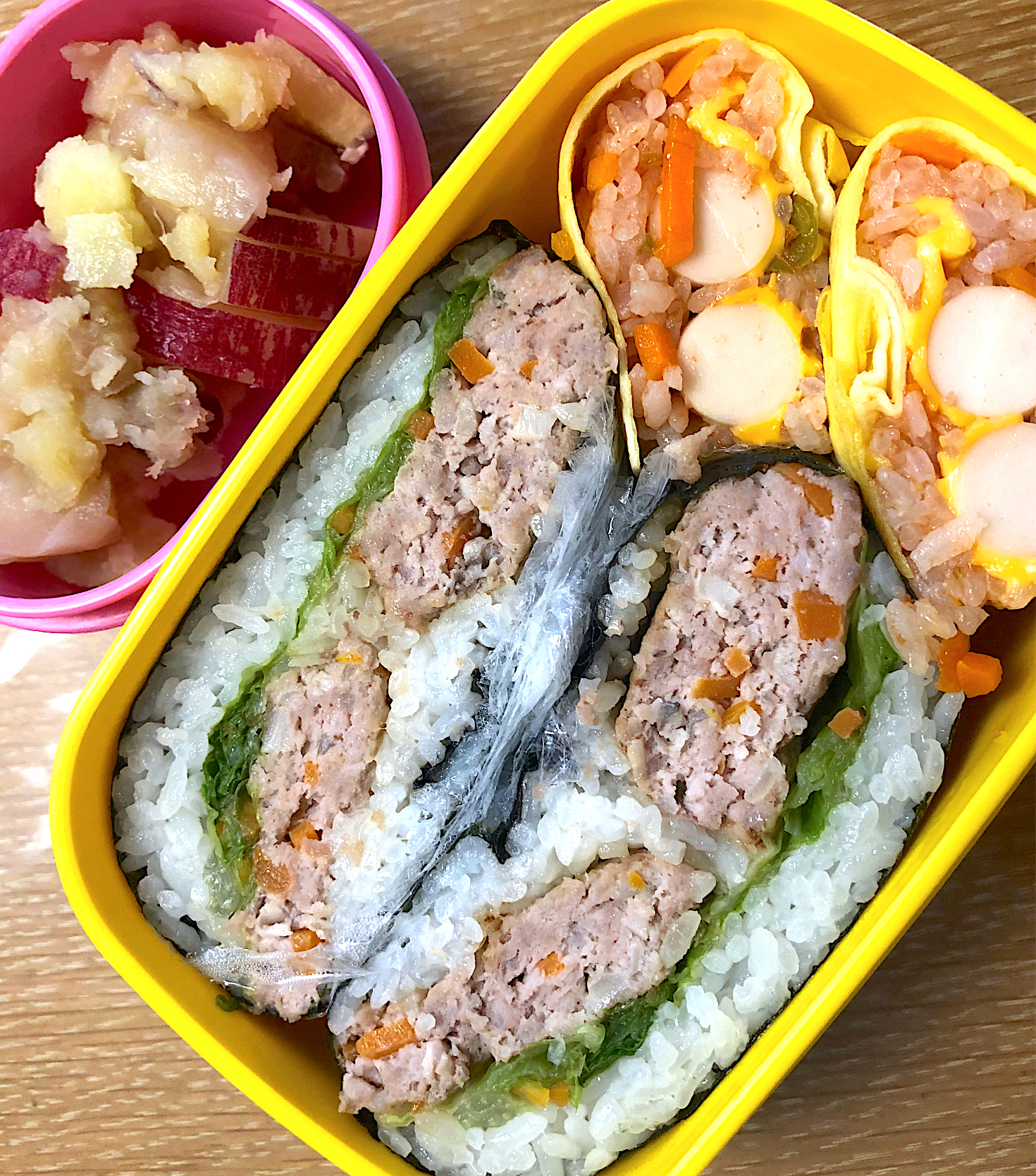 おにぎらず　息子の遠足弁当