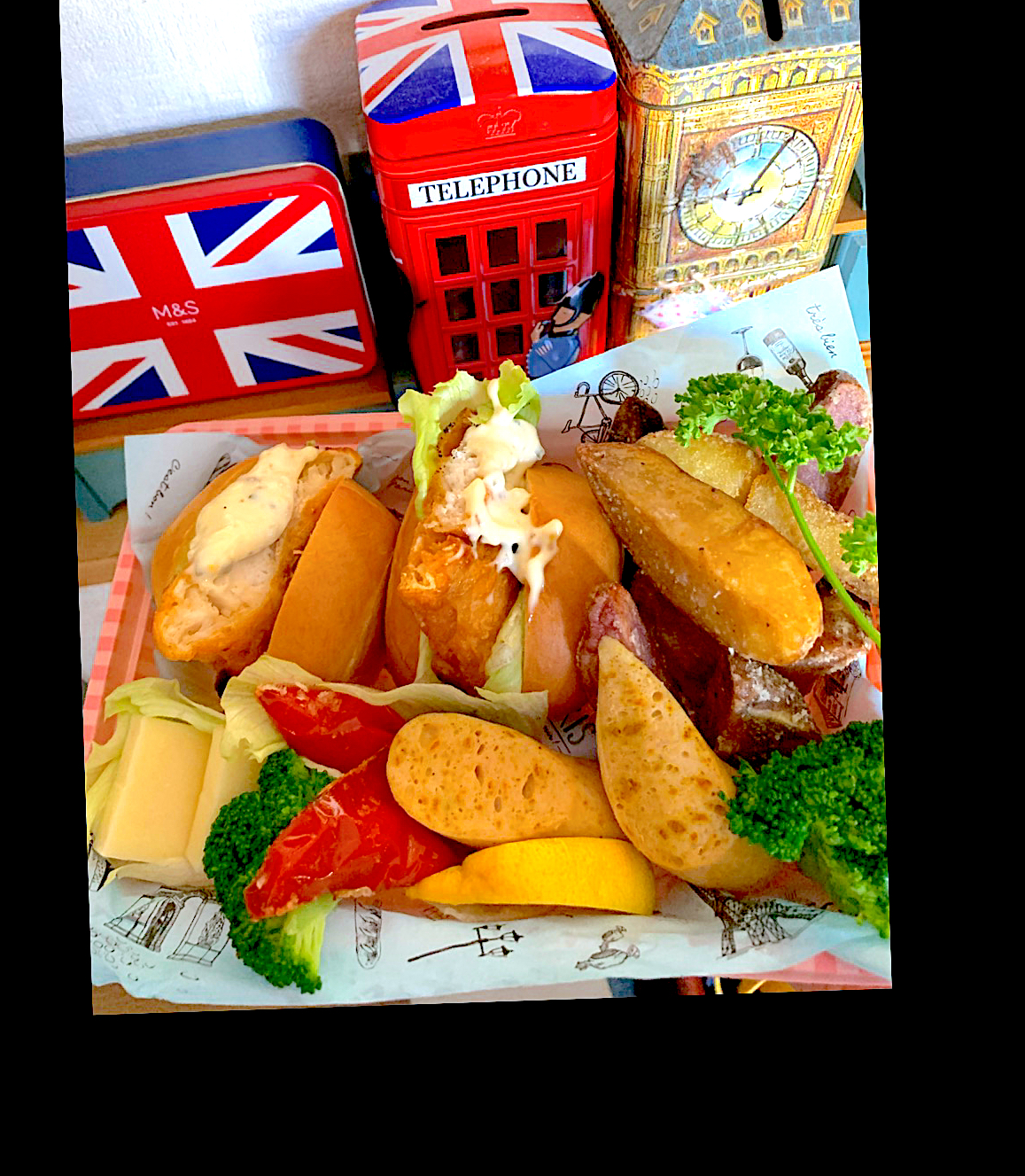 lunch Box イギリス🇬🇧 フィッシュ&チップスOBENTO