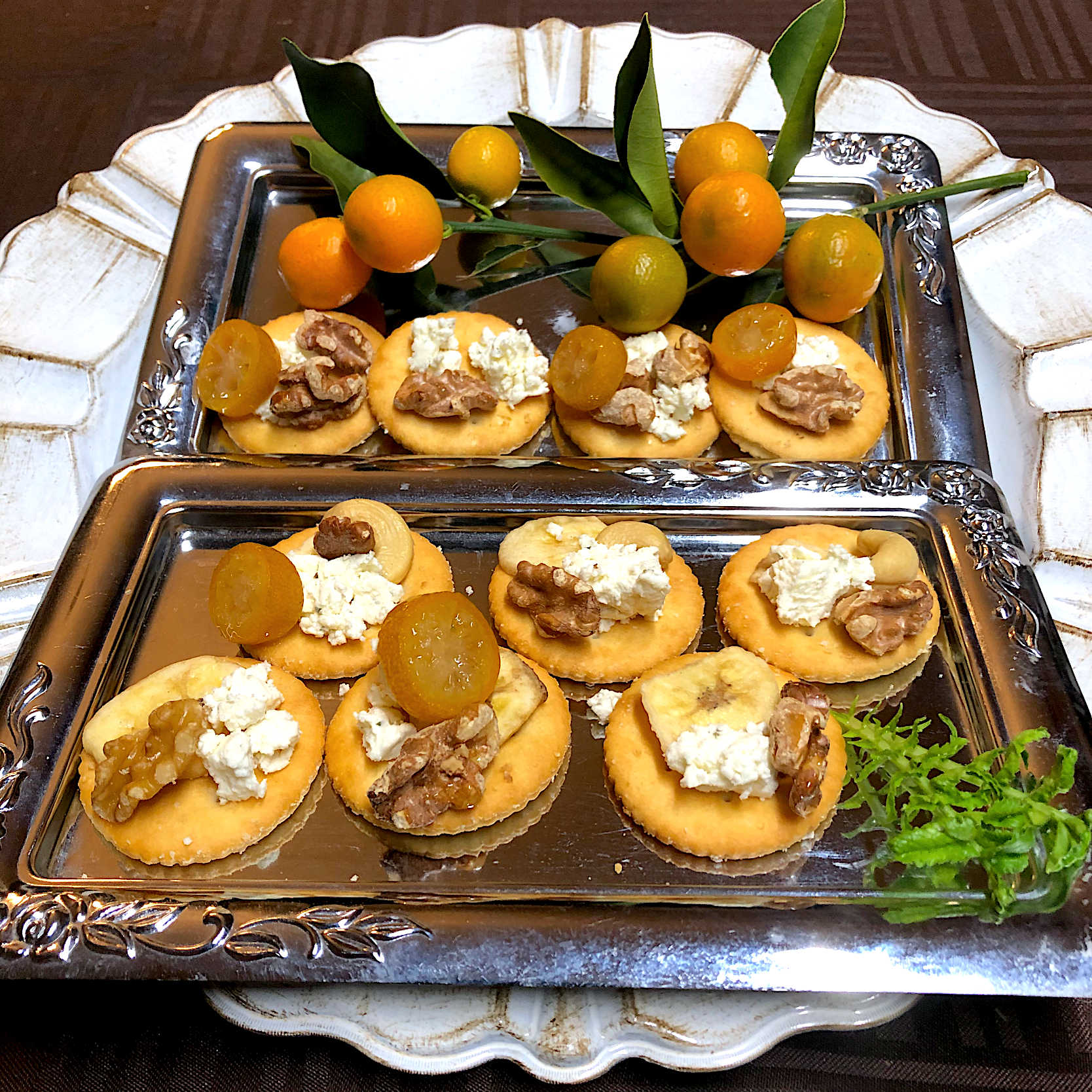 henryさんの料理 ブルサン🧀ハニークルミ🍯金柑甘露煮🍊