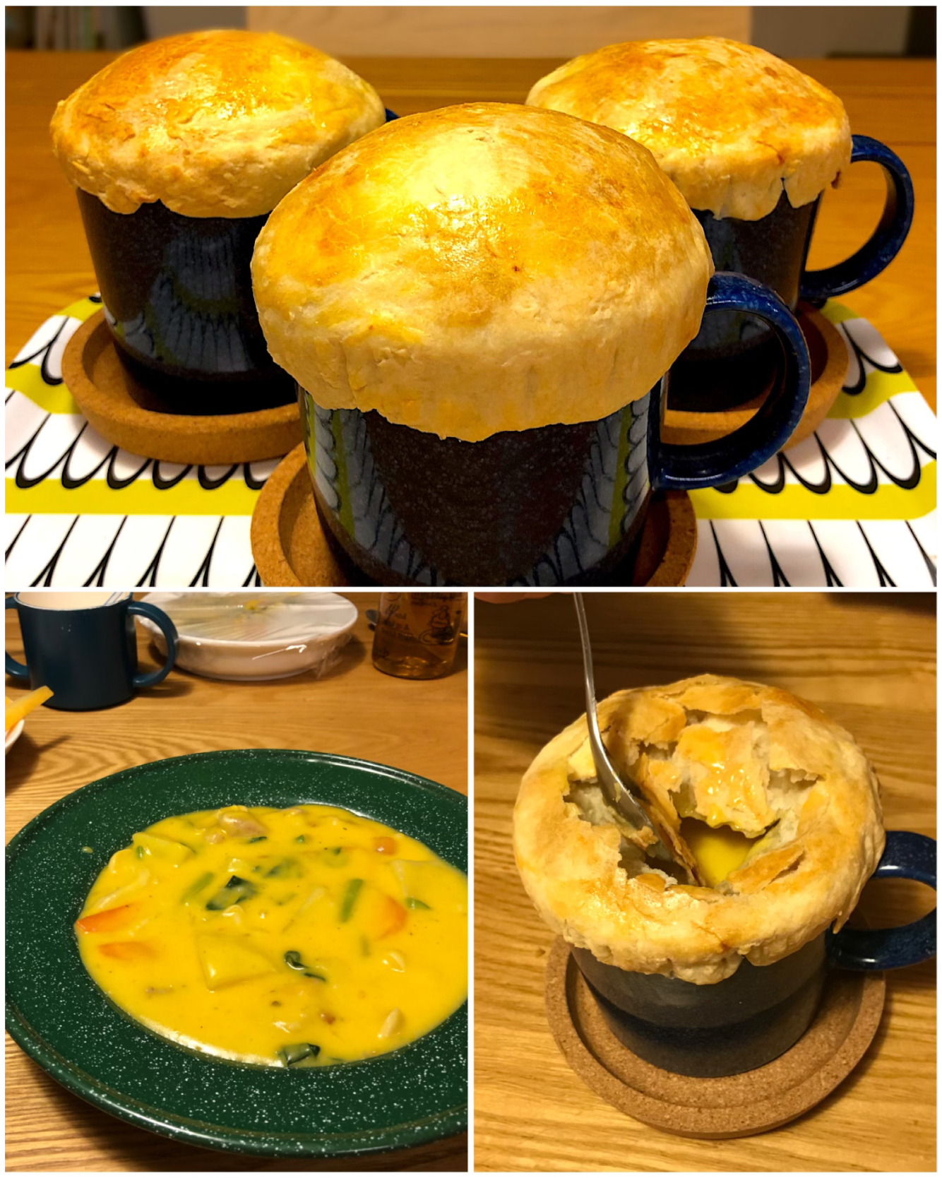 カボチャのシチューポットパイ🎃🥧