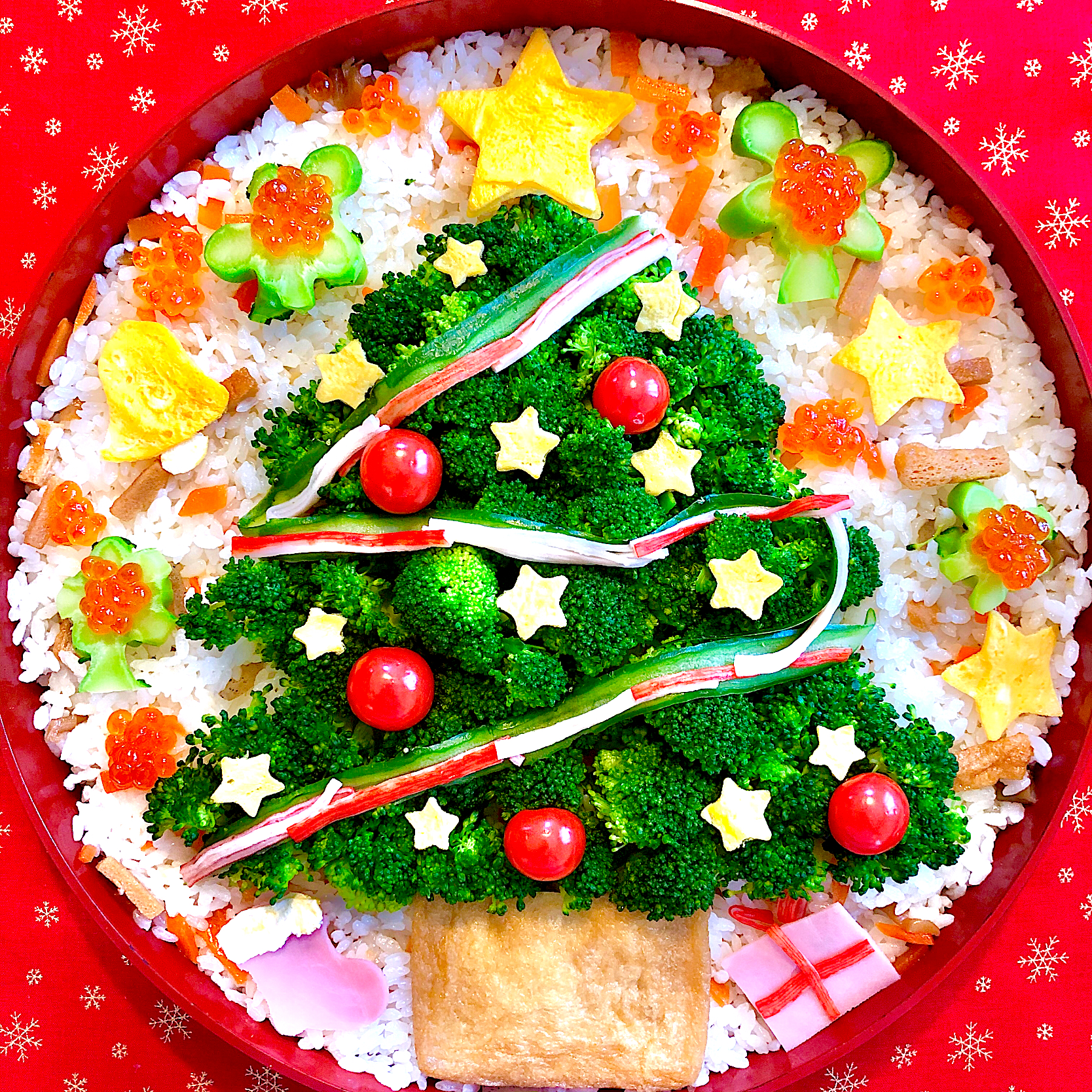 クリスマスツリーちらし寿司