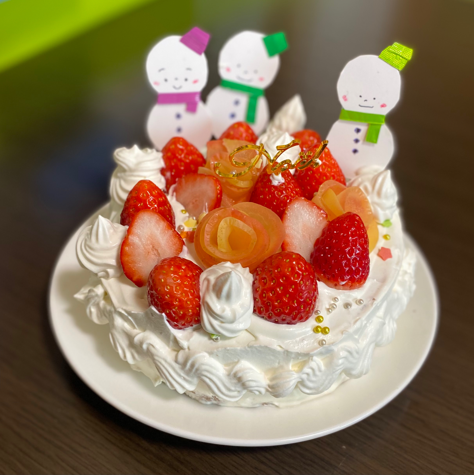 今年も子供とデコレーション🍓✨