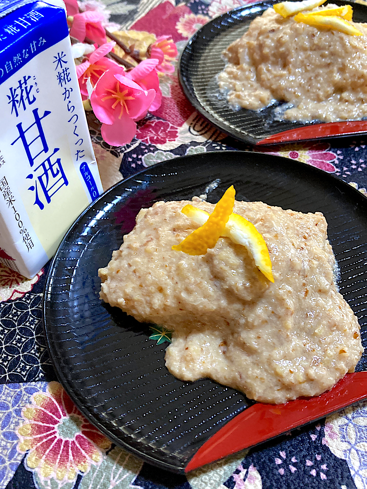 糀甘酒でくるみ餅🌼