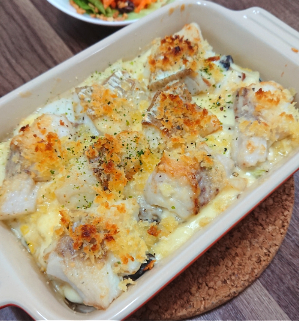 真鱈と白菜の味噌グラタン