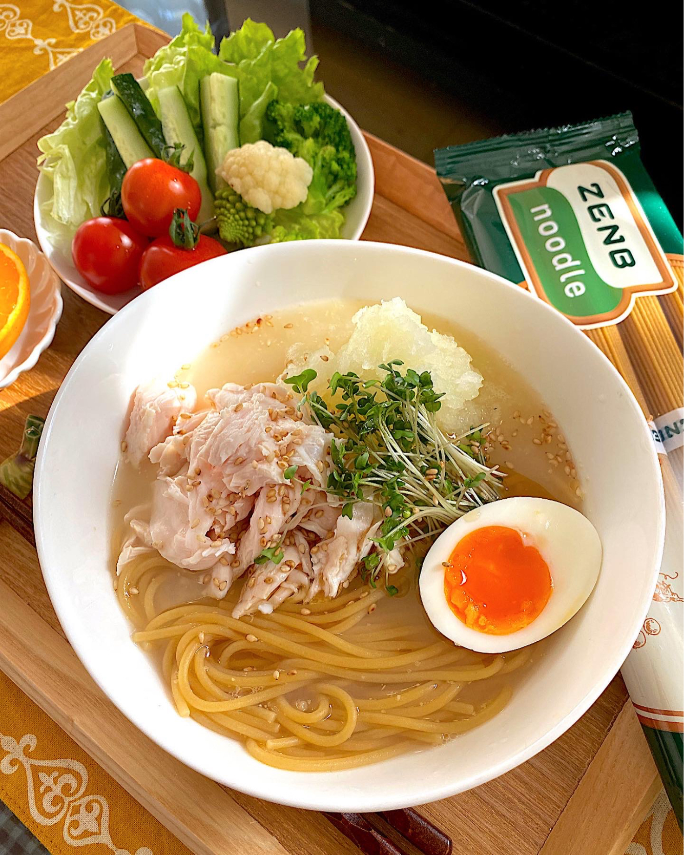 ゼンブヌードルで鶏塩ラーメン🐓🌱　