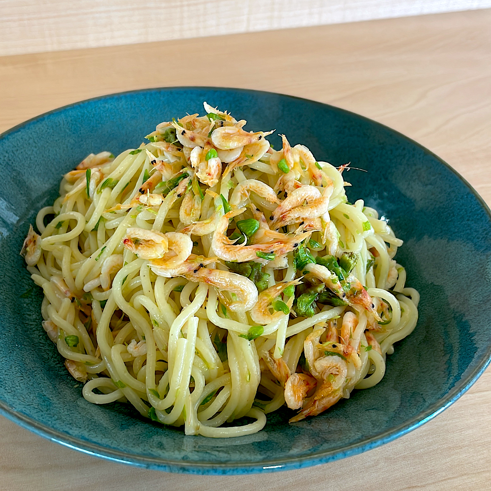 桜海老とふきのとうの生パスタ🌸🌱