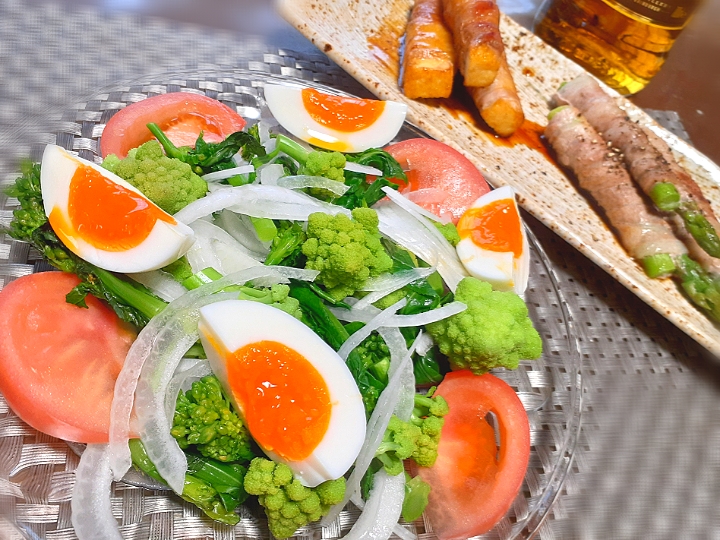 春野菜のサラダ🥗

アスパラ豚巻き
厚揚げ豚巻き