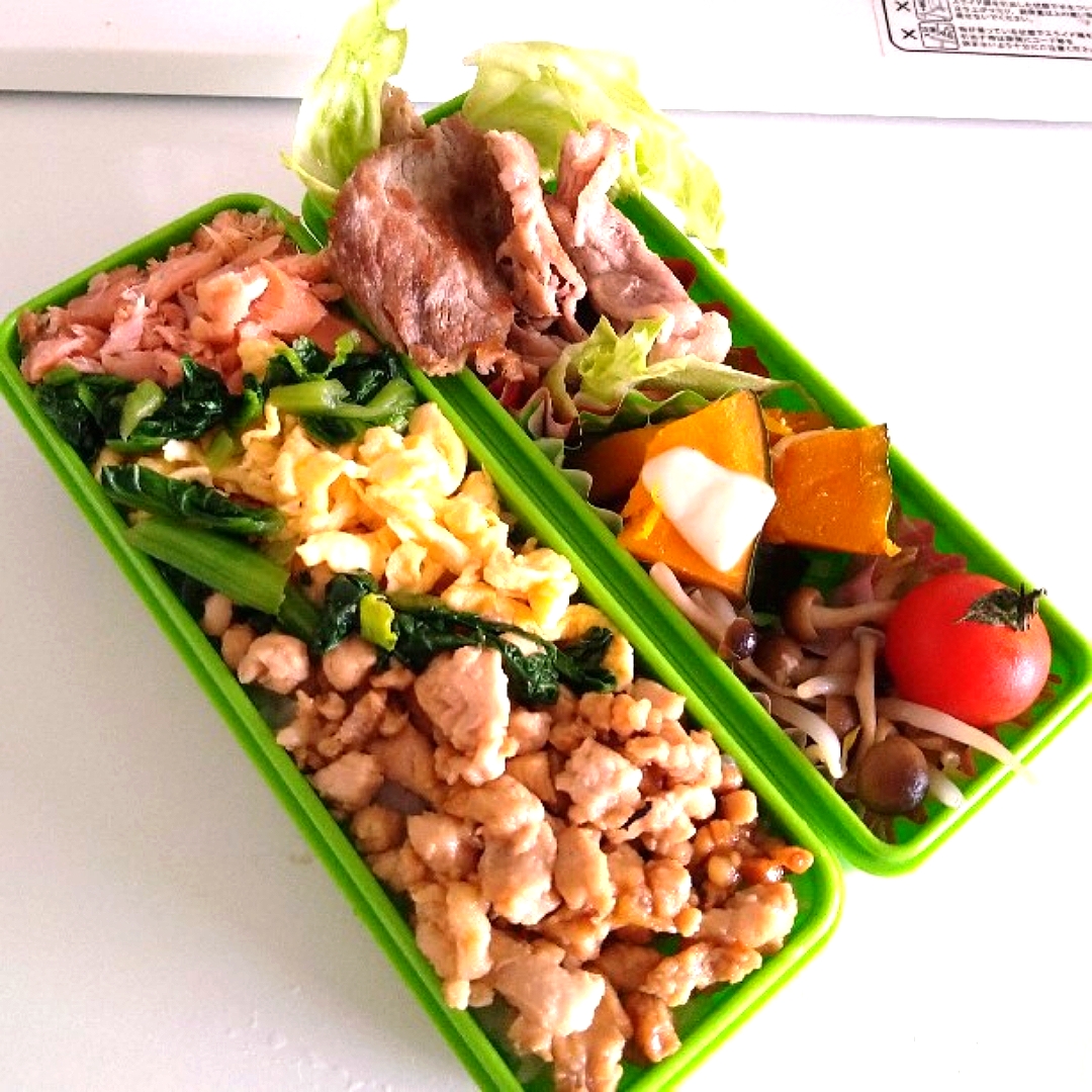 春色4色そぼろ弁当