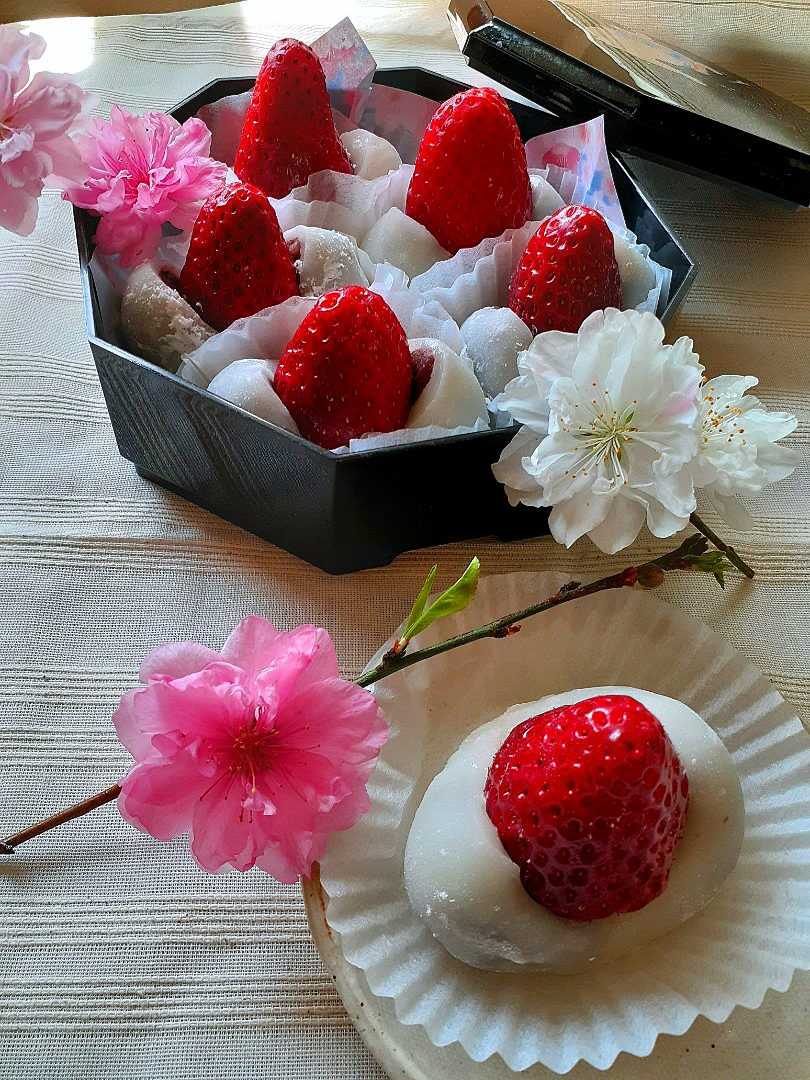 包まない簡単いちご大福🍓