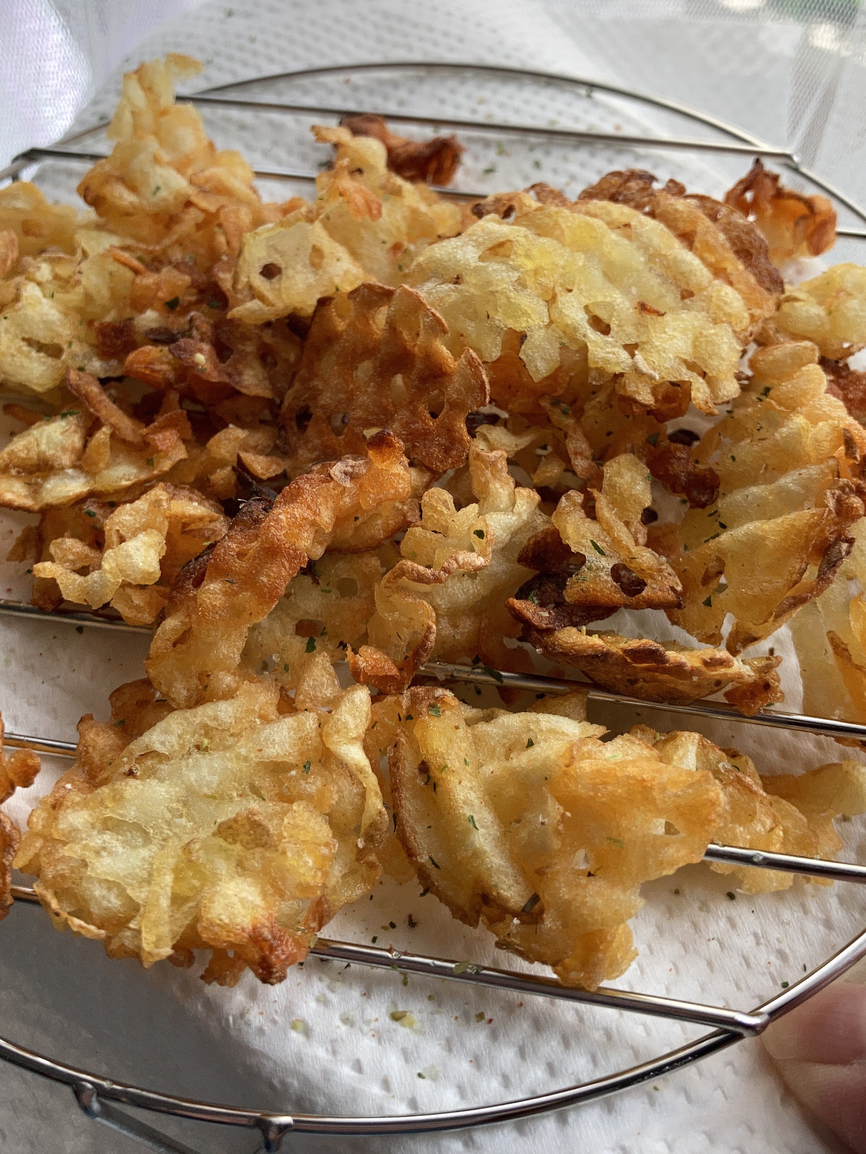 新じゃがでポテトチップス🥔