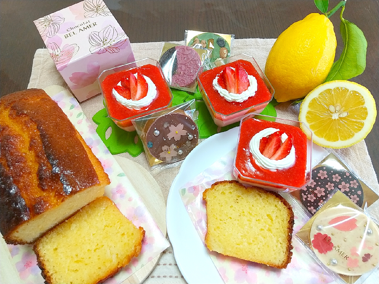 🍓いちごムースと🍋レモンケーキ