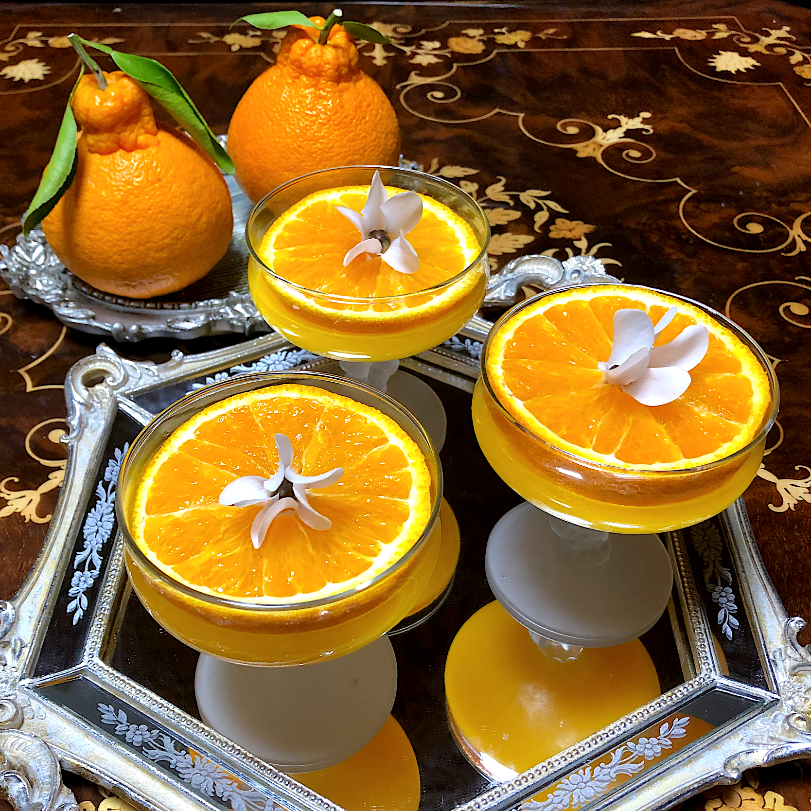 henryさんの料理 蒲郡温室樹熟デコポンパフェ🍊