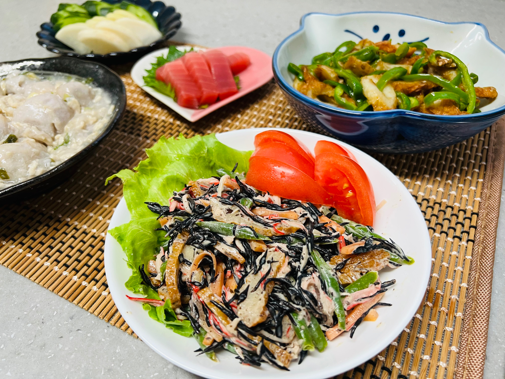 レオンさんの料理 ひじきサラダ🥗