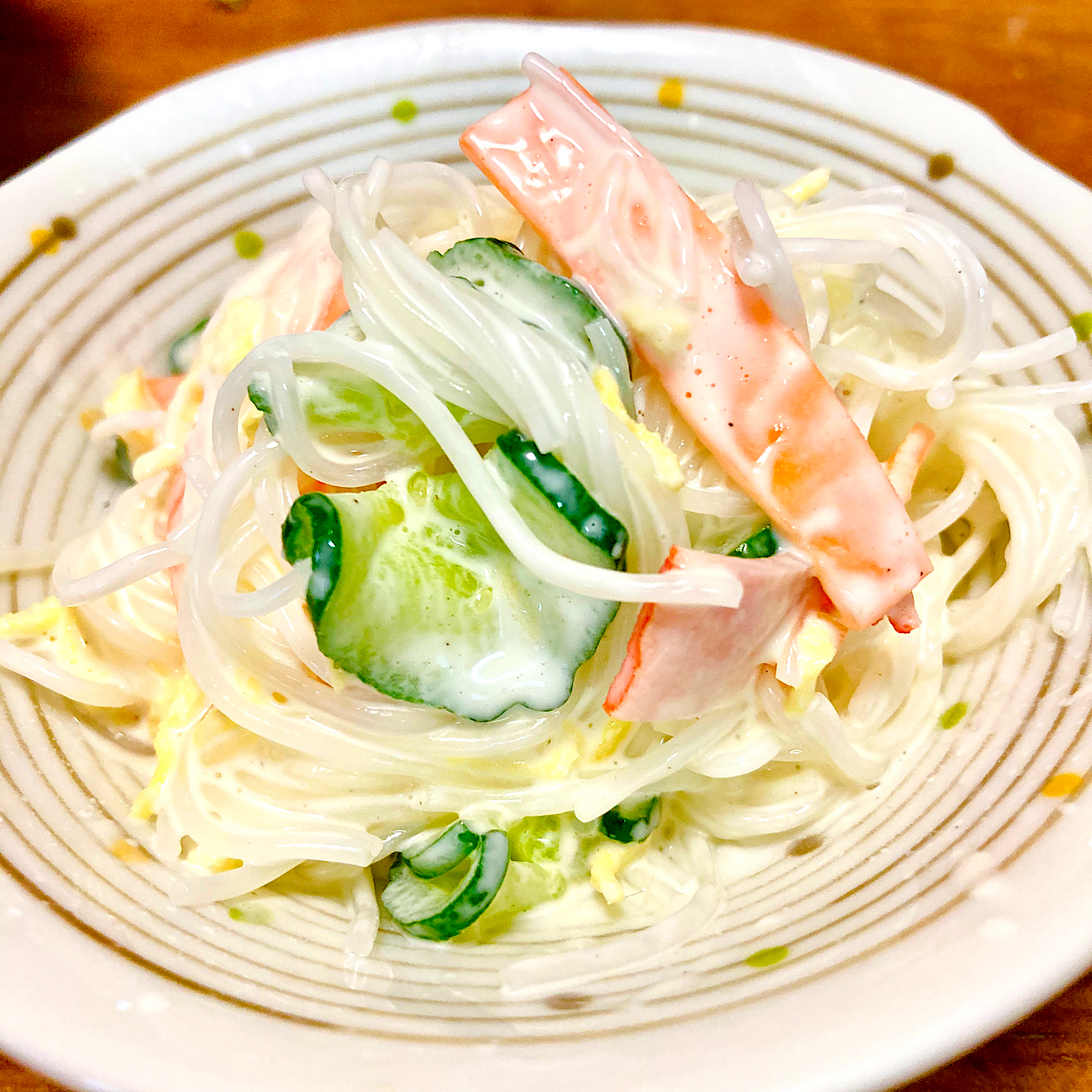 春雨サラダ🥗今日は暑かったですね💦