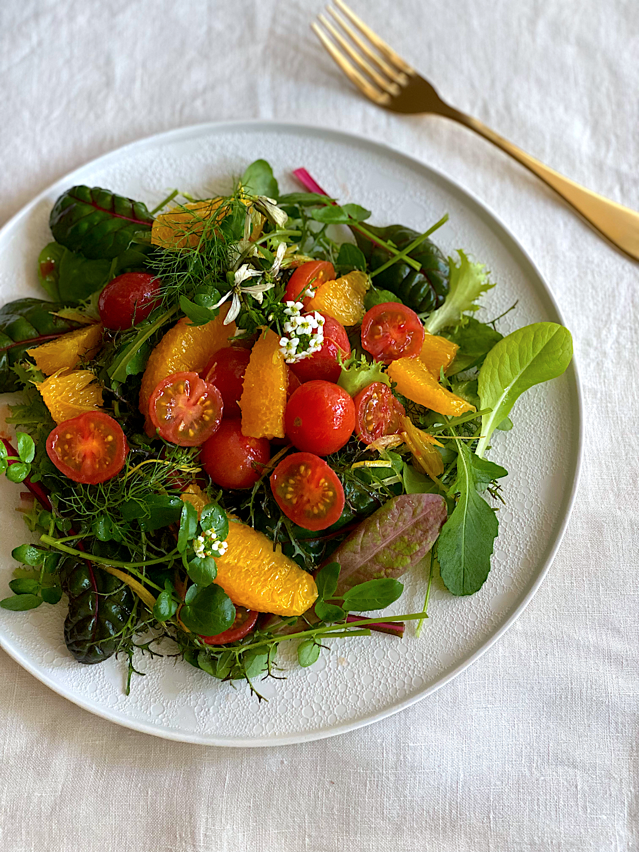 プチトマトとオレンジのはちみつマリネサラダ🍅🌿🍊