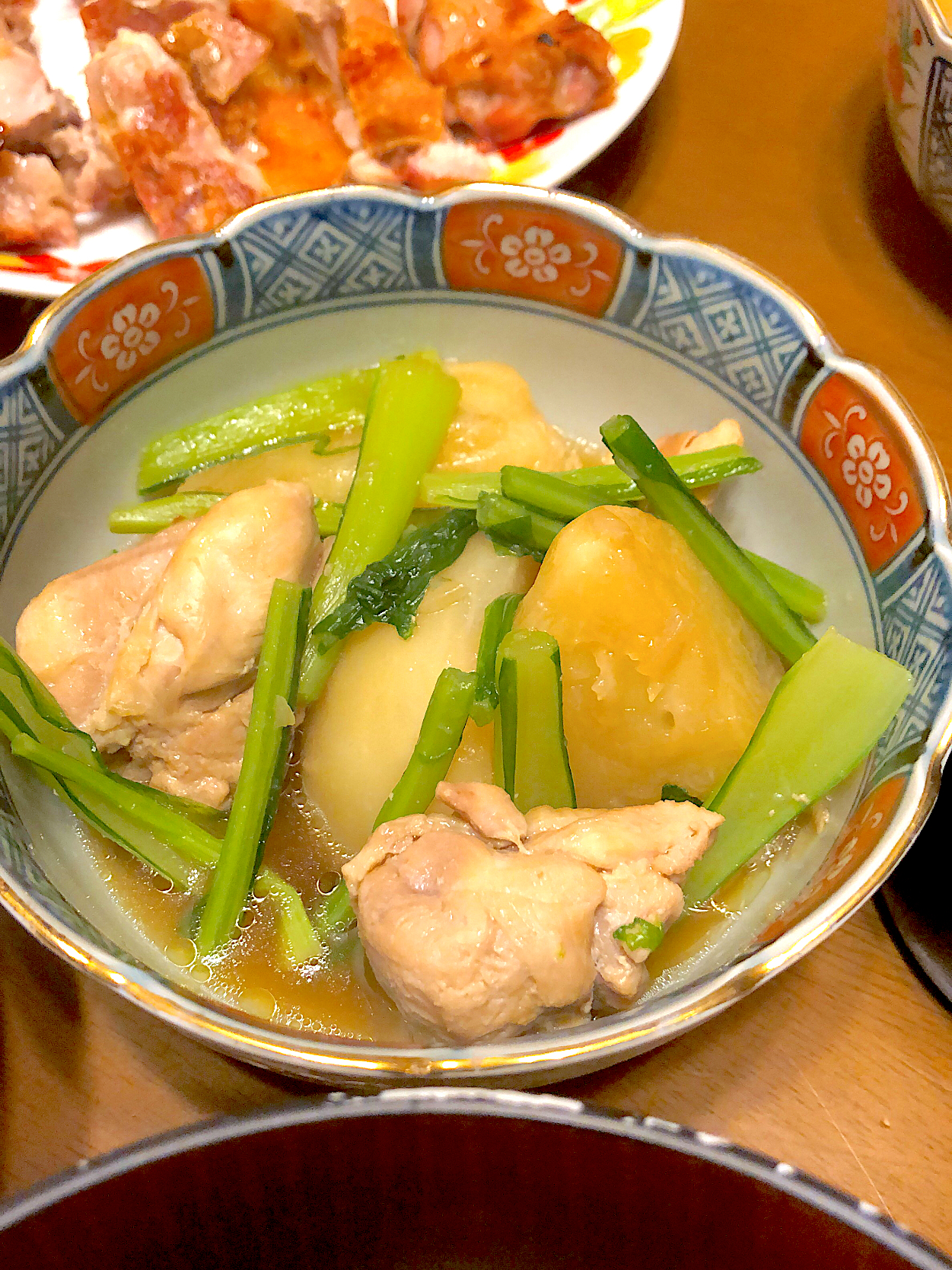 甘〜い、カブと鳥もも肉の煮物