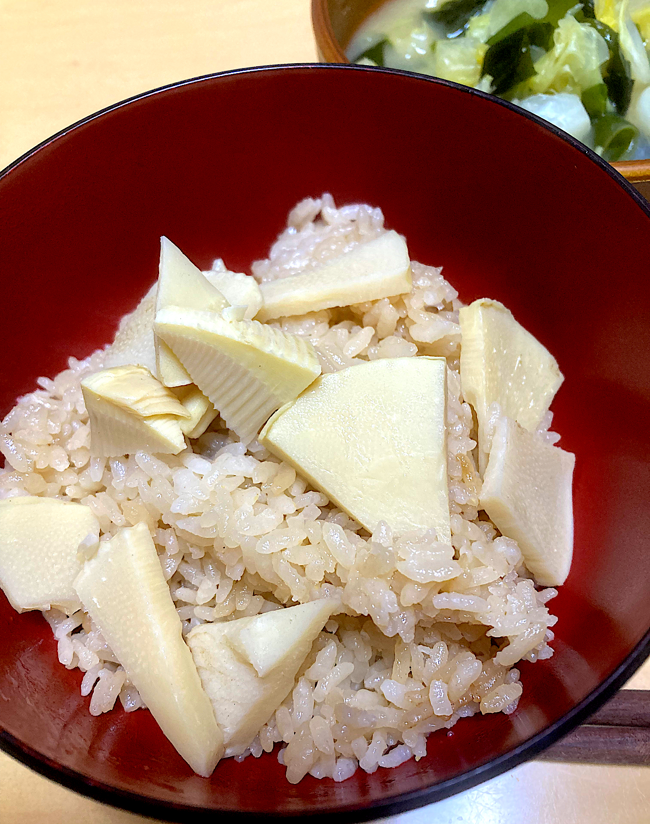 単身赴任中の男達(筍ご飯)