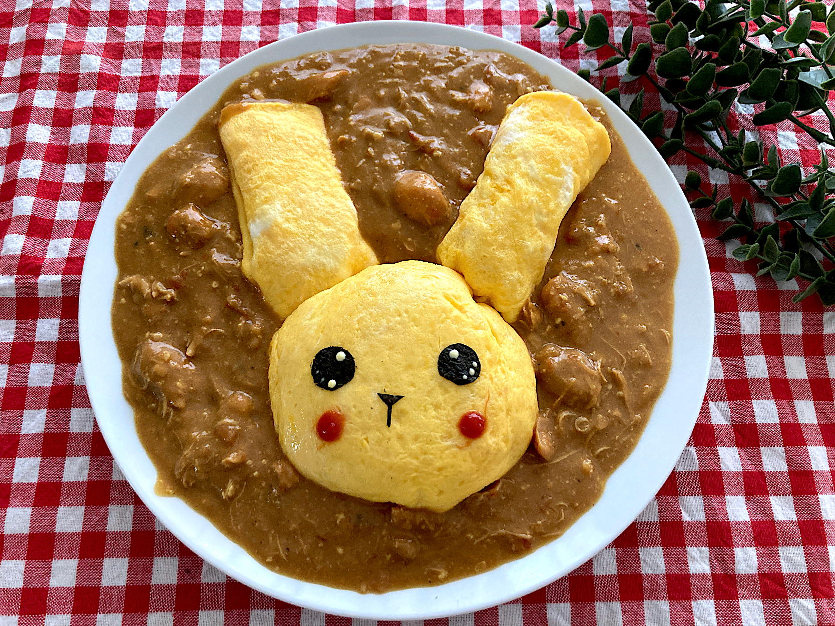 ＊うさちゃんオムカレー🍛＊