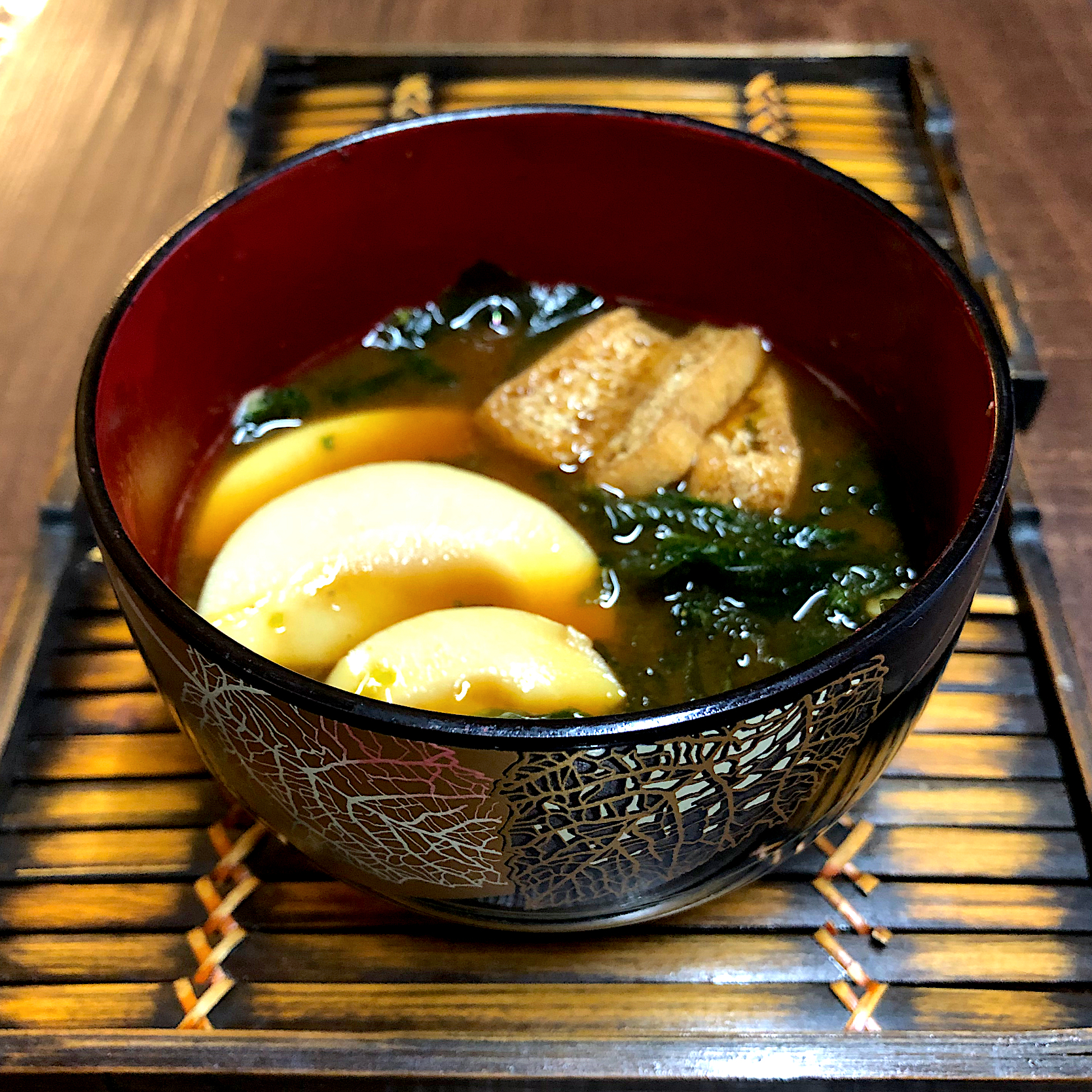 筍とあおさの八丁味噌汁🎍