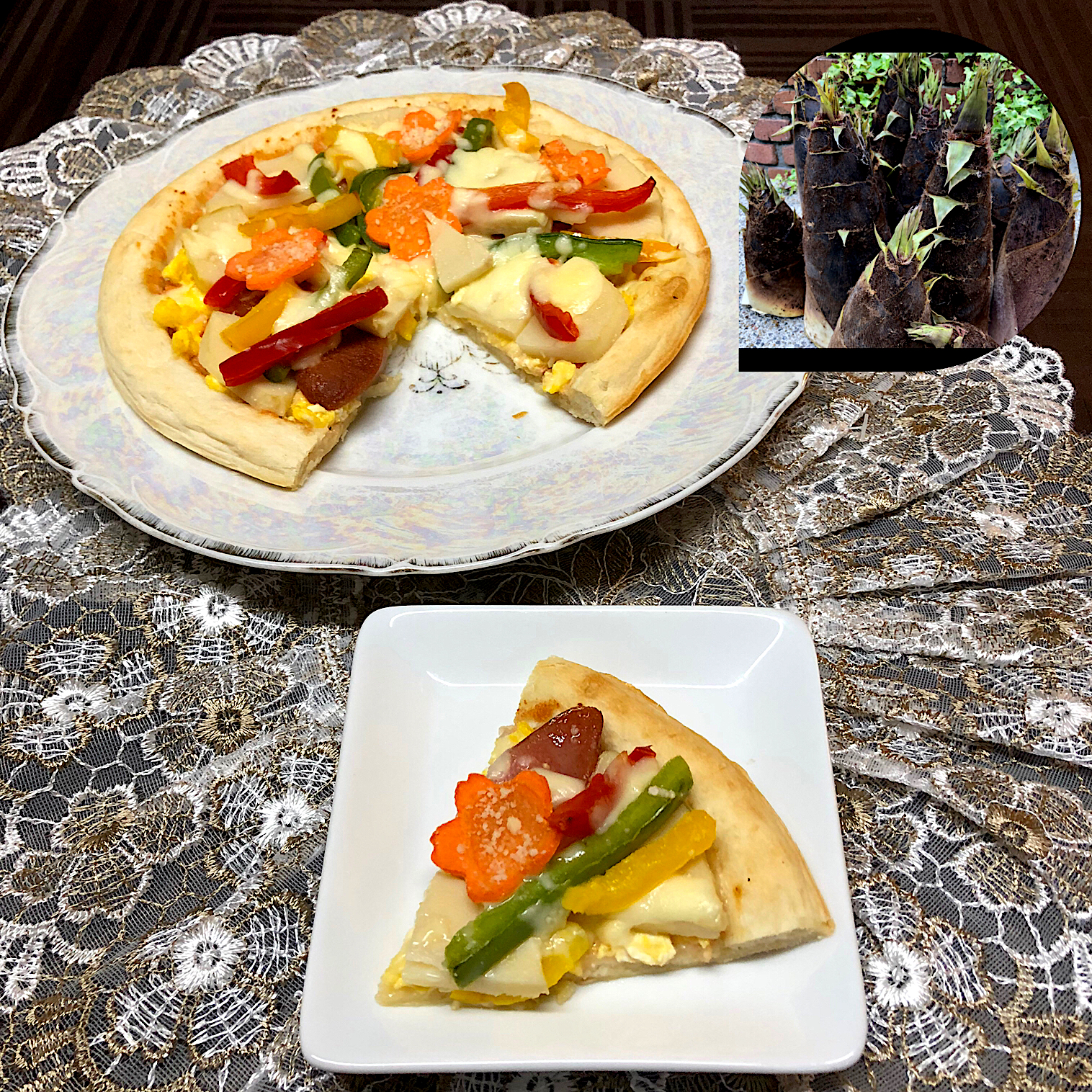 henryさんの料理 筍ピザ🍕