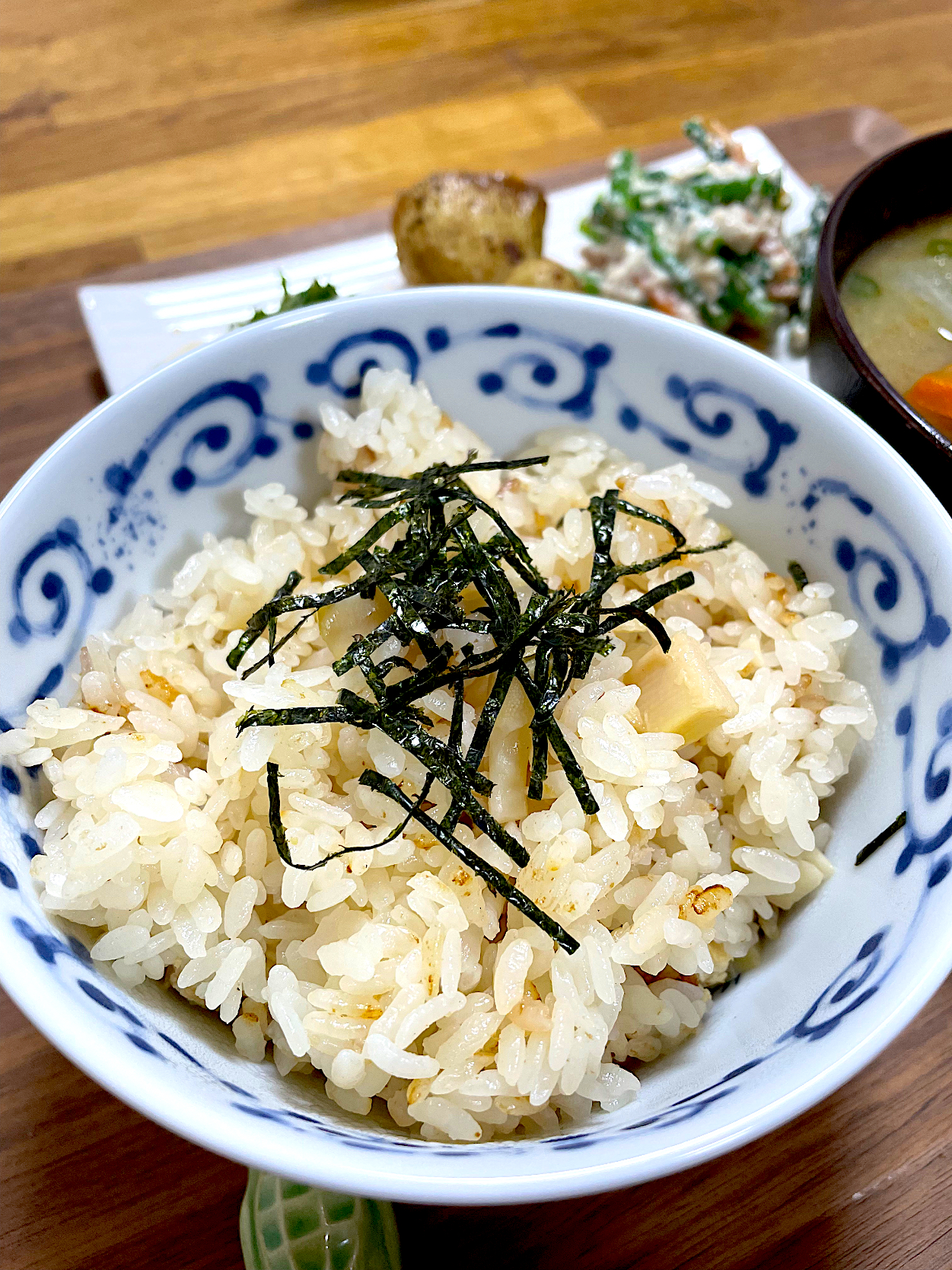 morimi32さんの料理 たけのこ御飯( ´͈ ᗨ `͈ )◞