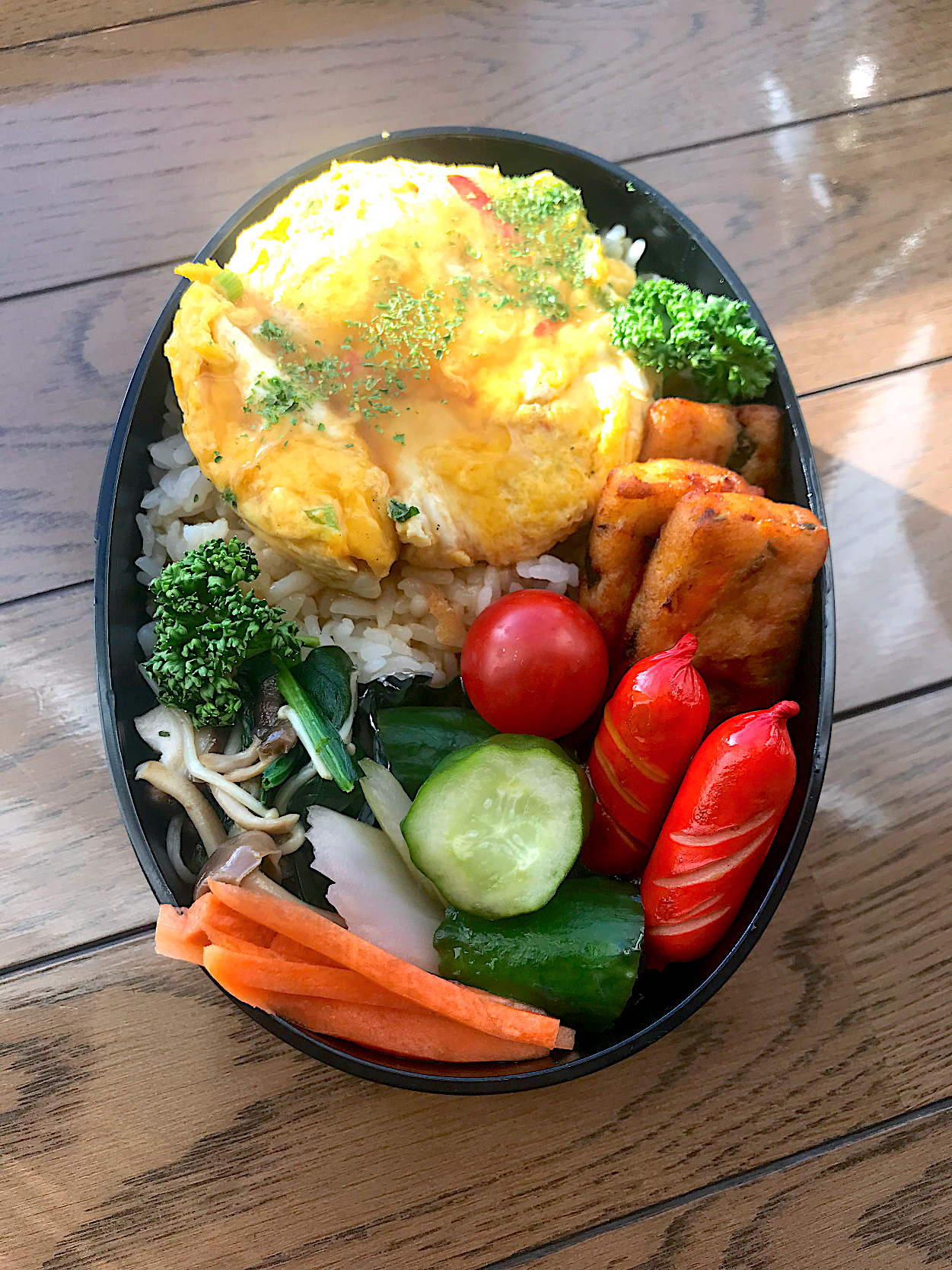 カニカマかに玉天津飯(笑)