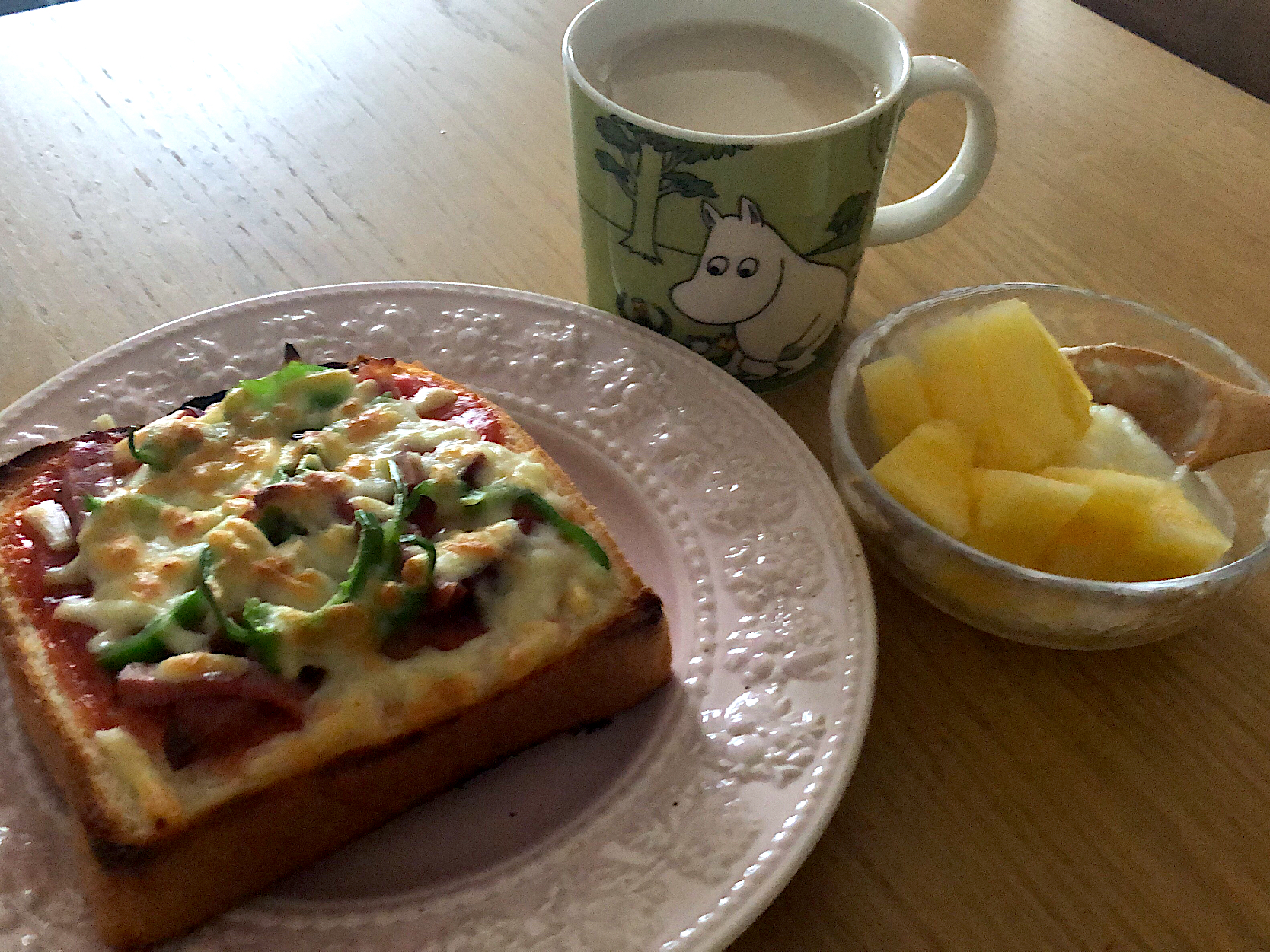 つばめパンでピザトースト🍕