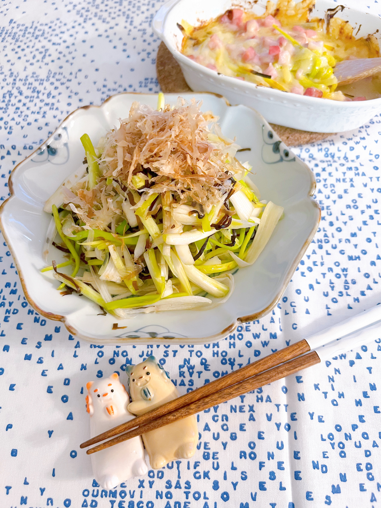 島らっきょうのおかか塩昆布和え