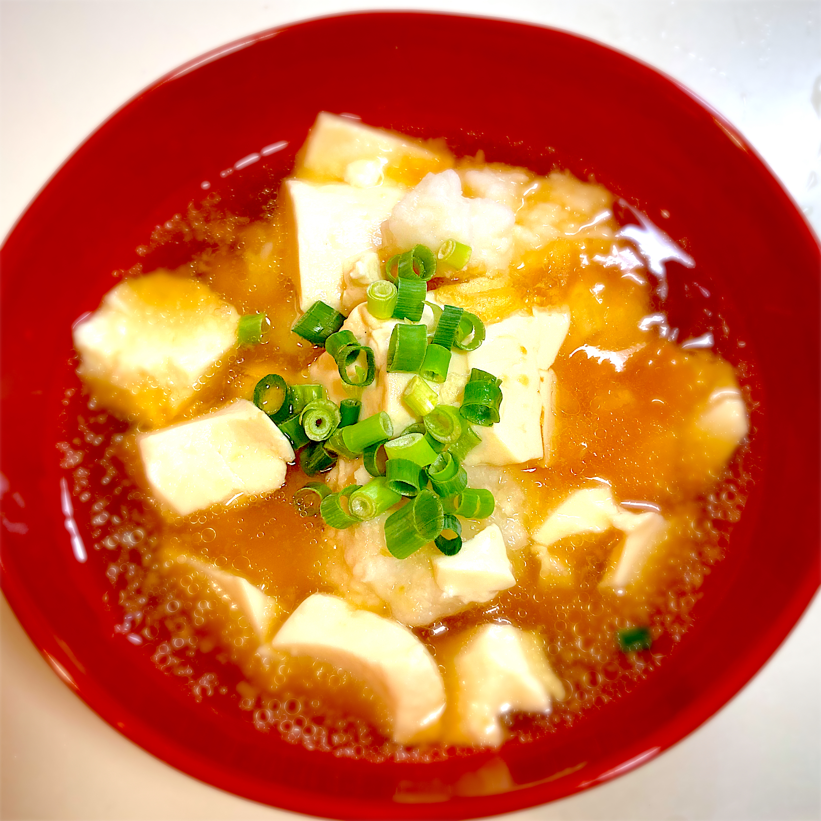 豆腐と長芋のだしあんかけ