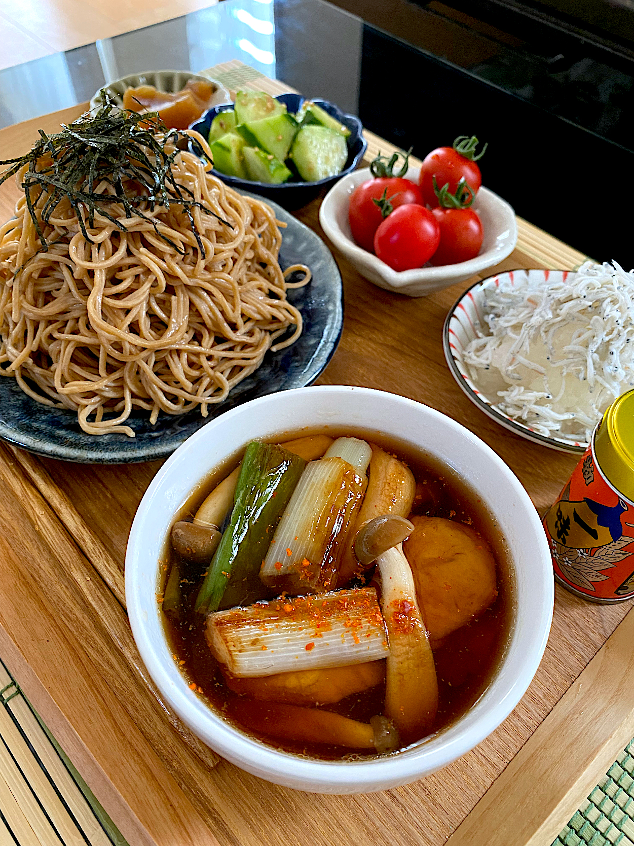 鶏ささみとネギのつけ蕎麦〜ベースフードパスタ使用🌱〜