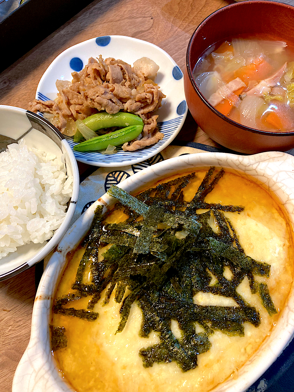 長芋と豆腐の和風グラタン＊