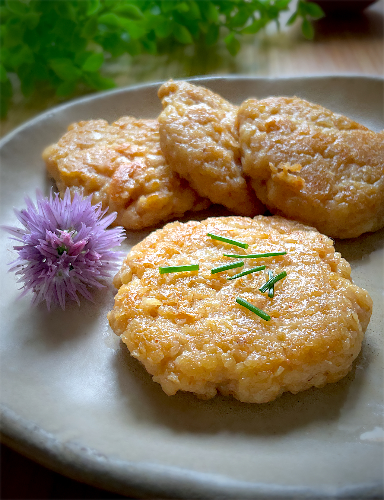 オートミール明太チーズ豆腐餅