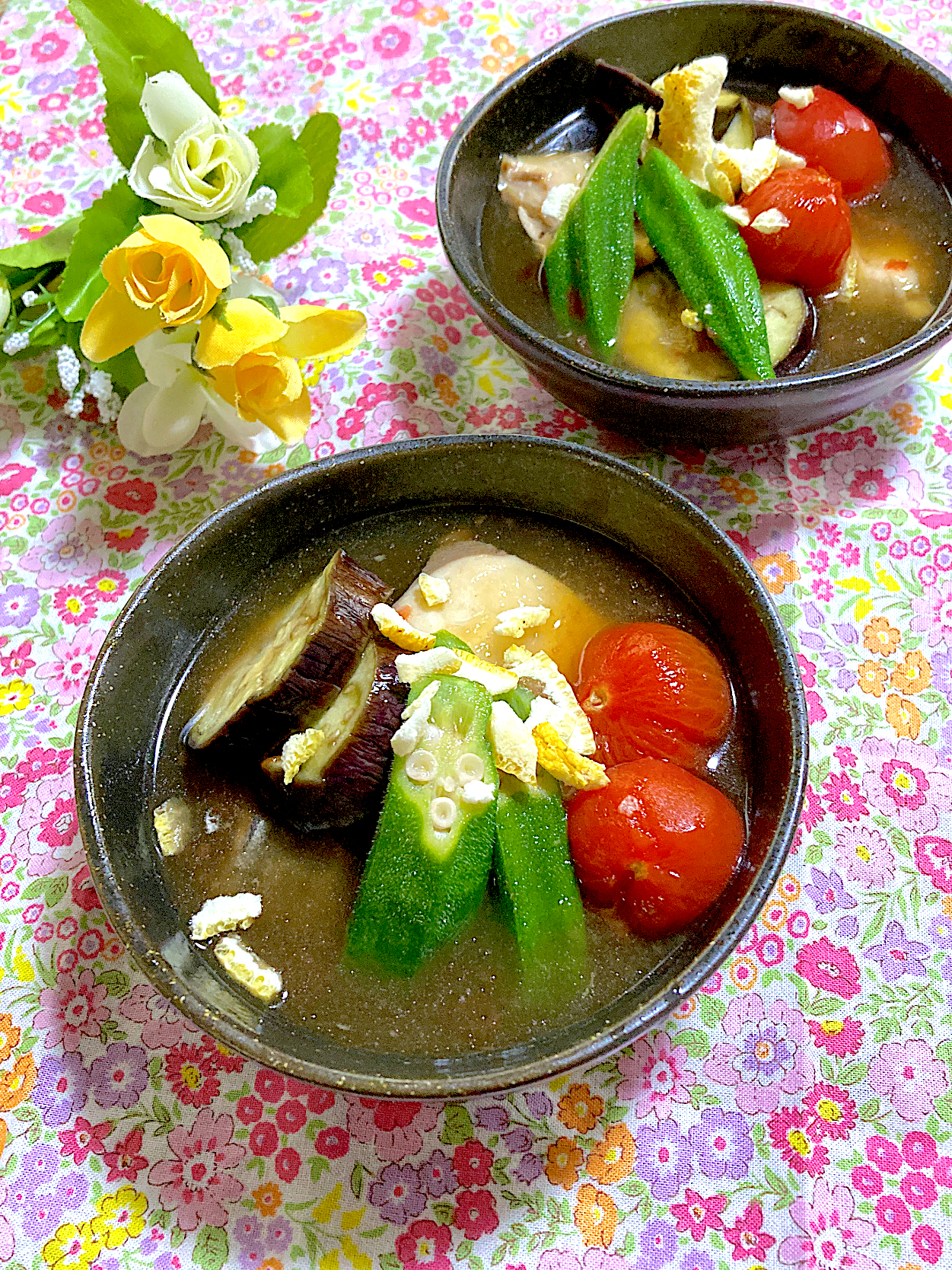 さわら🐟と夏野菜の含め煮🌼