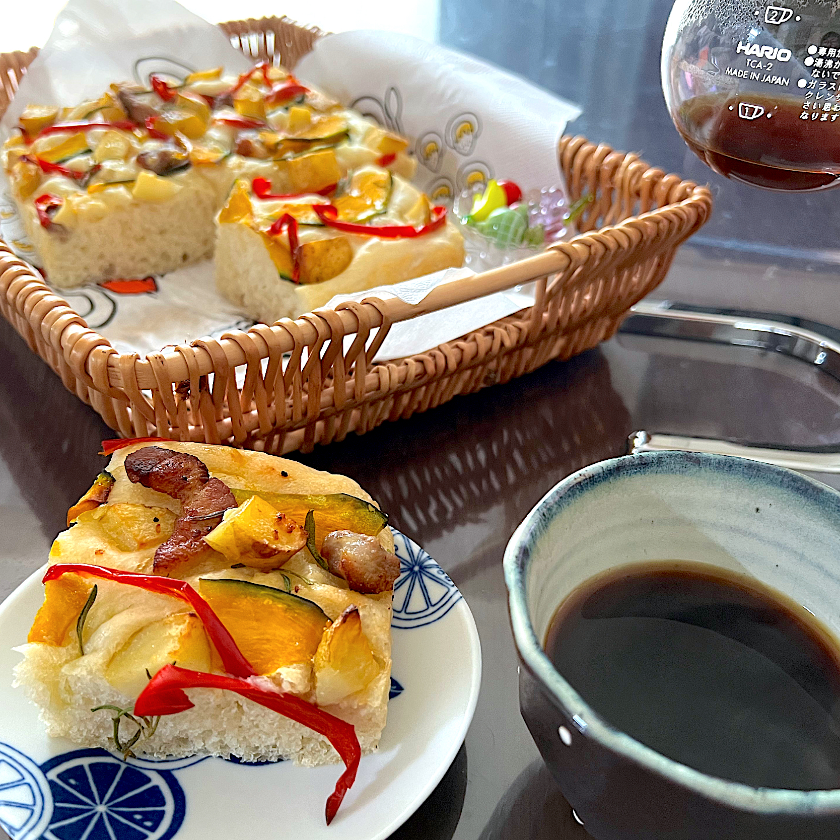 リメイクフォカッチャでチャチャチャ&サイフォンコーヒーモーニング🍞☕️