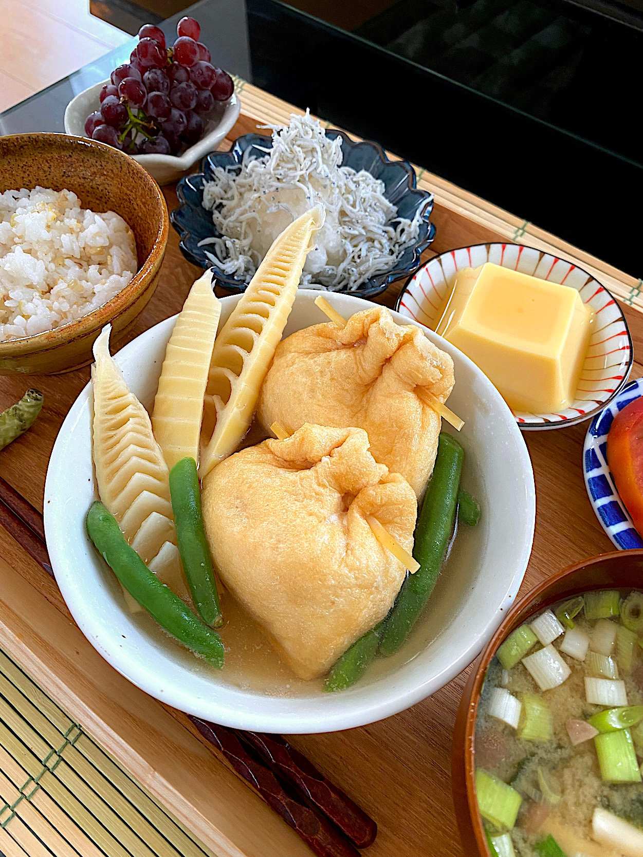 巾着卵と筍の煮物〜和んプレートランチ〜