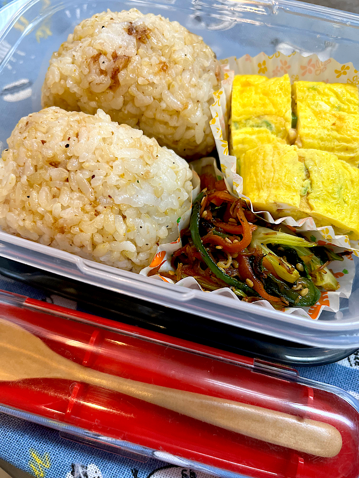 きょうの地味弁※キッチンの為ドアップ